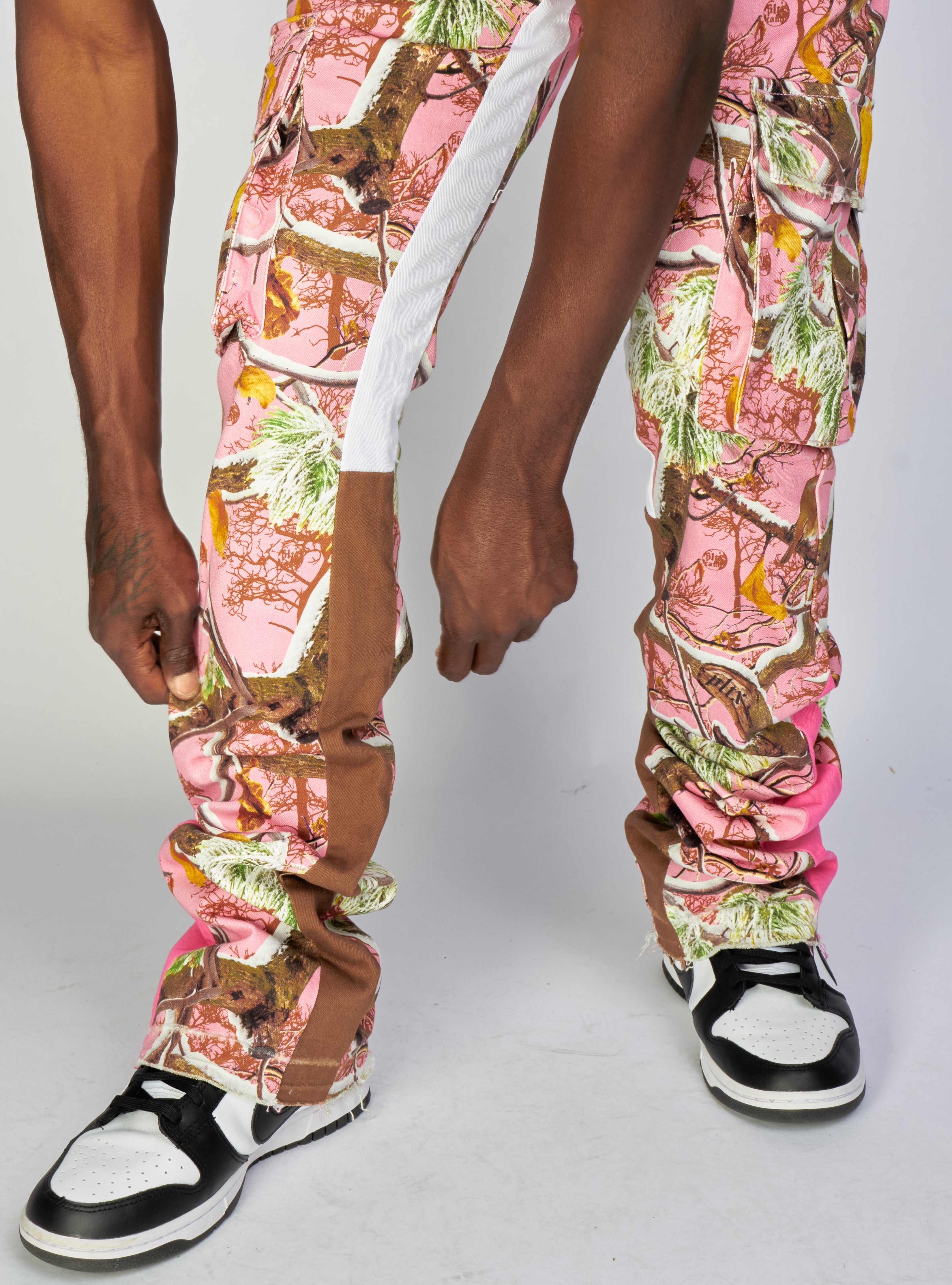 Politics Jeans - Mott - Pink Camo - Cargo Stacked Denim  - 517