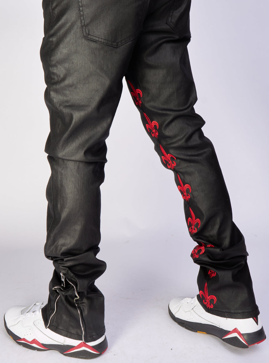 Politics Jeans - Endacott - Black with Red  - 501
