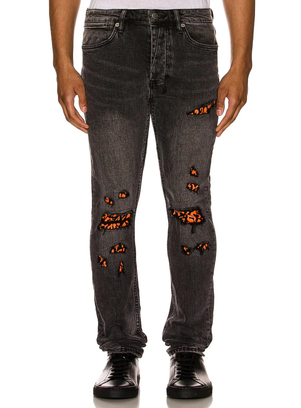 Ksubi Jeans - Van Winkle Angst Fire Patch - Black - 5000007253