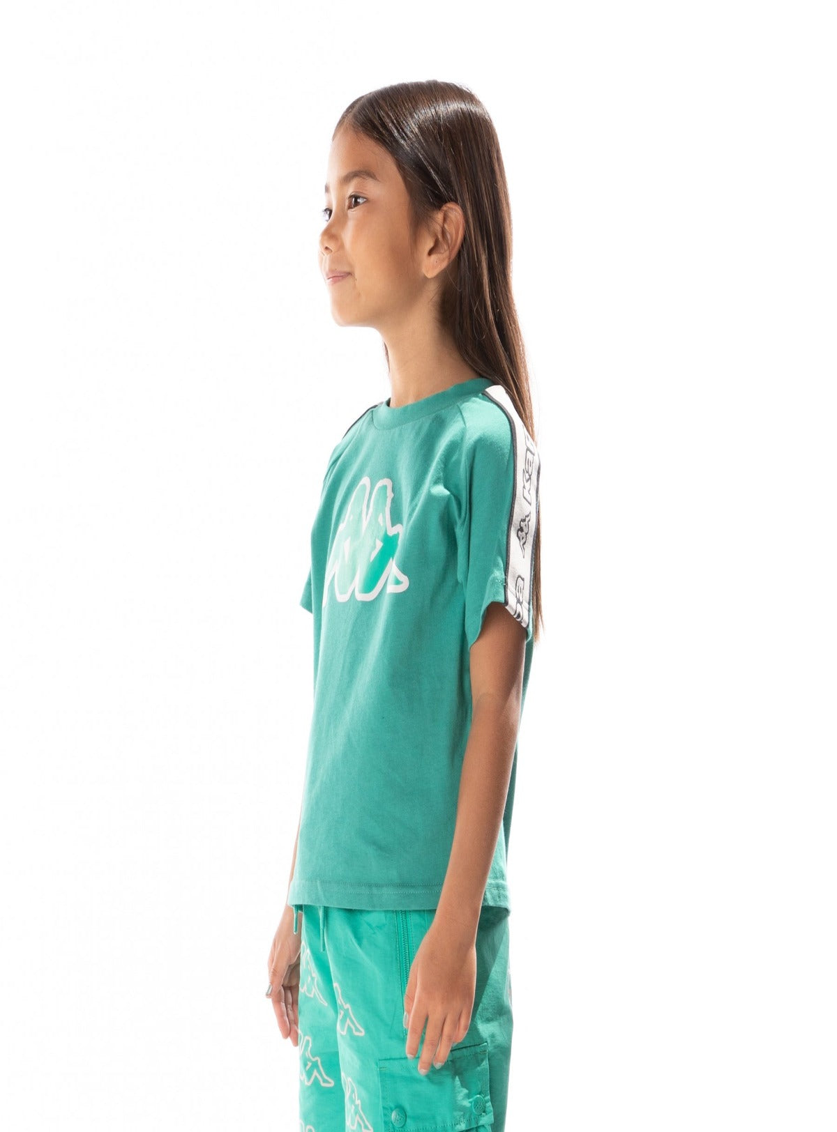 Kappa Kids T-Shirt - Logo Tape Avirec 2 - Green Marine - 311B7CW