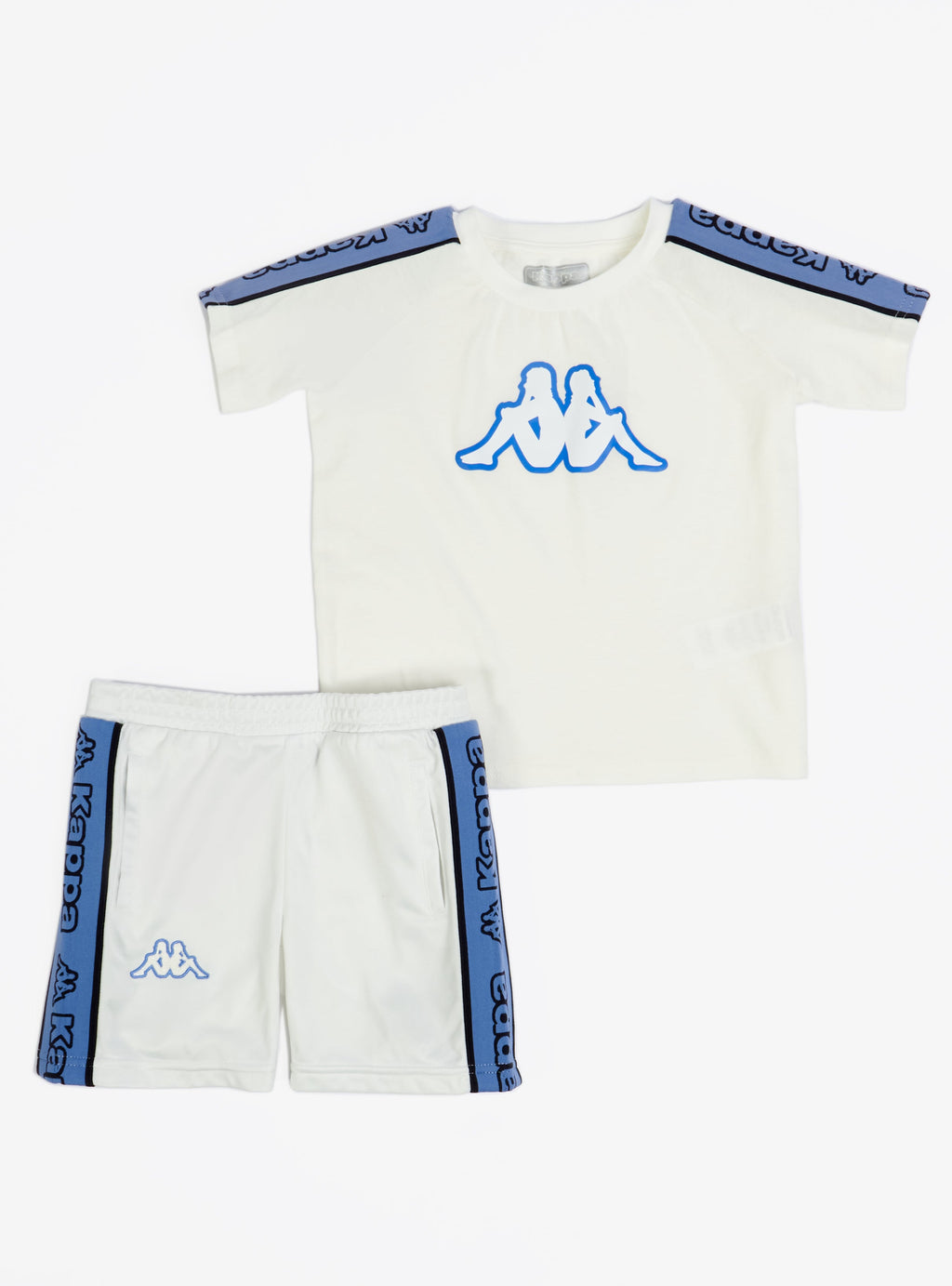 Kappa Kids Short Set - Logo Tape Avirec 2 - White - 311B7CW
