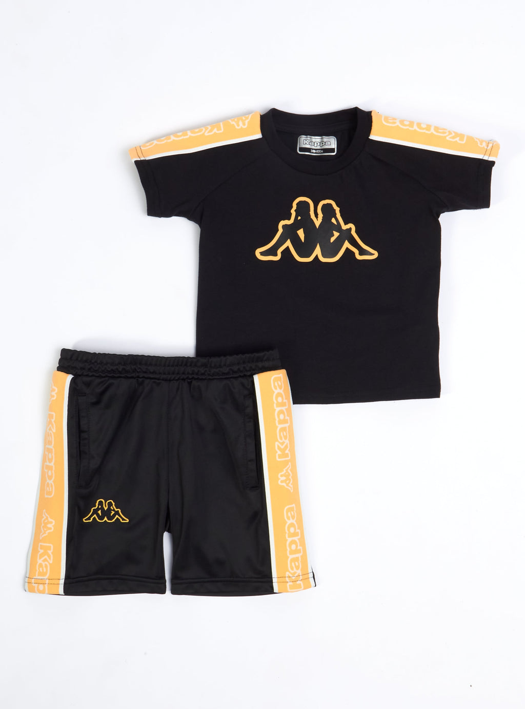 Kappa Kids Short Set - Logo Tape Avirec 2 - Black Smoke - 311B7CW
