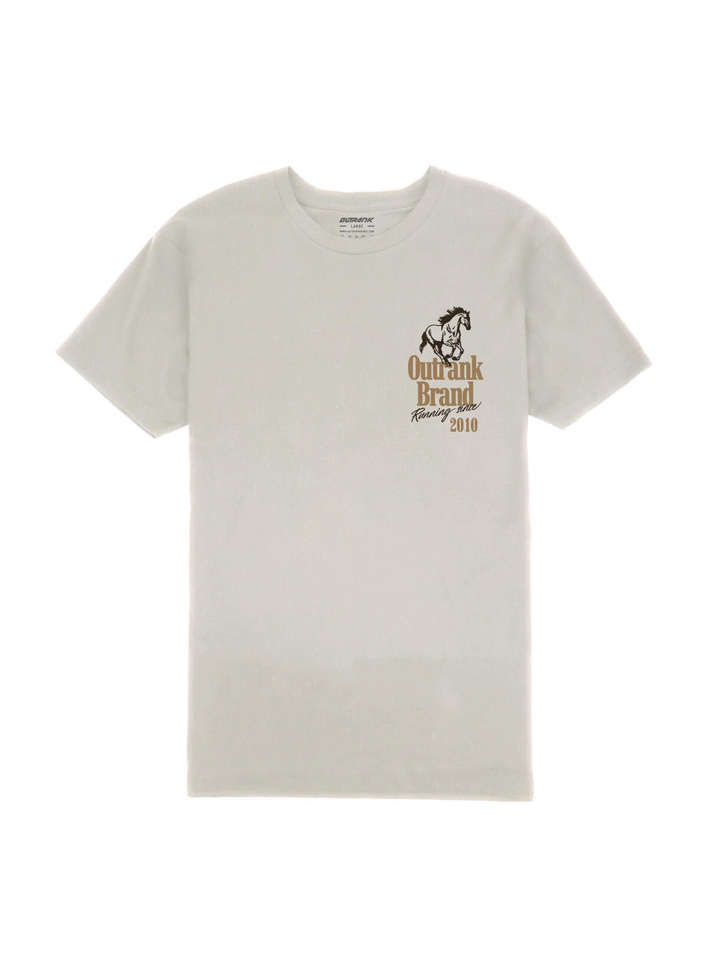 Outrank T-Shirt - Keep Up Or Fall - Sand - OR2507