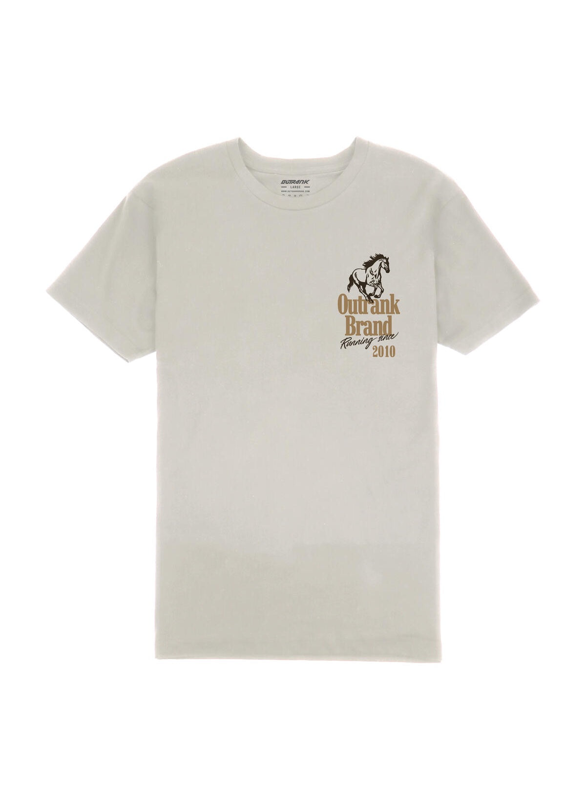 Outrank T-Shirt - Keep Up Or Fall - Sand - OR2507