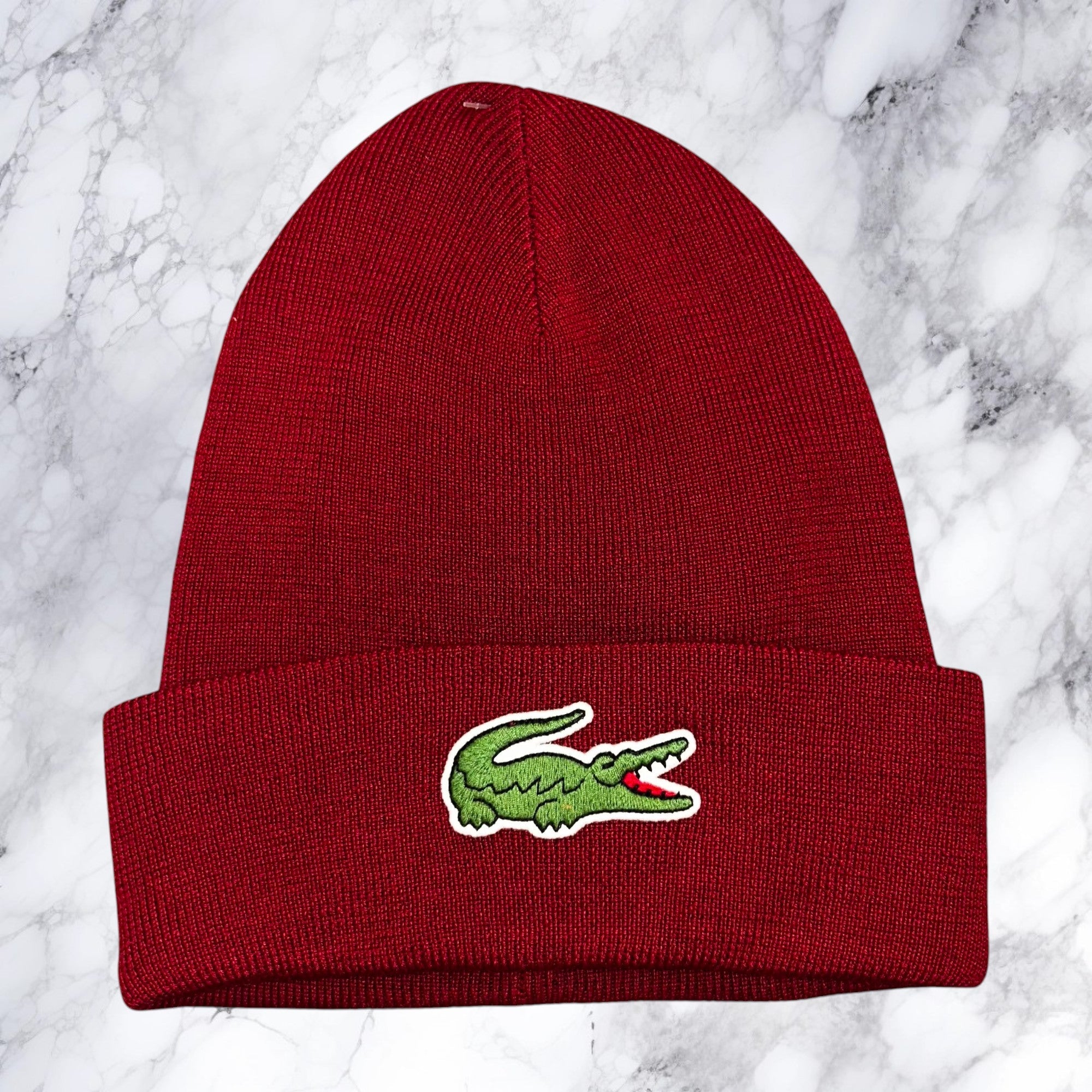 Lacoste Hat - Contrast Beanie - Burgundy - RB1081 51 476