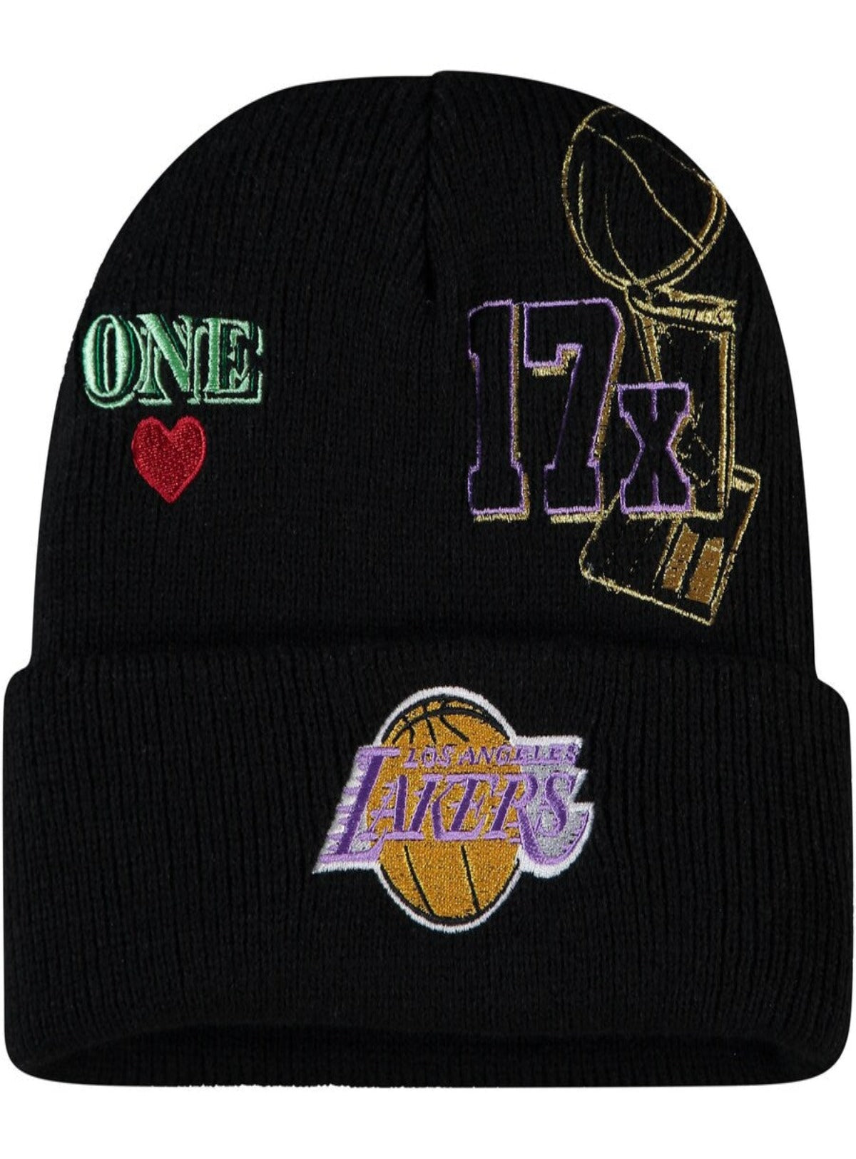 Mitchell & Ness Hat - NBA Hyperlocal Knit Beanie - Lakers - Black - SH21011