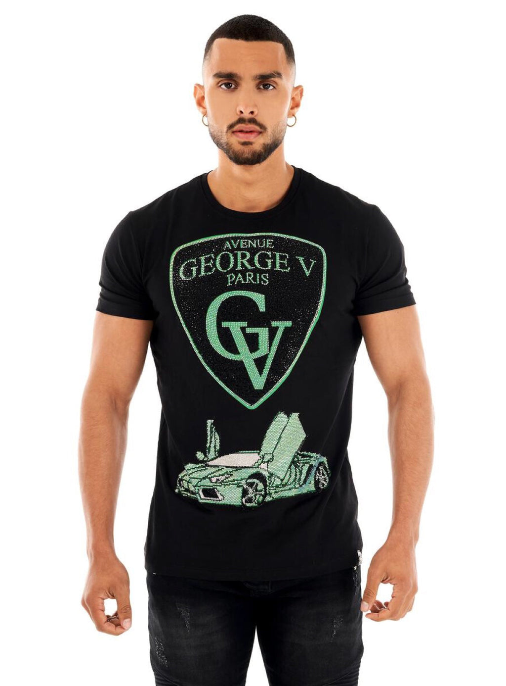 George V T-Shirt - Lamborghini - Black - GV2229