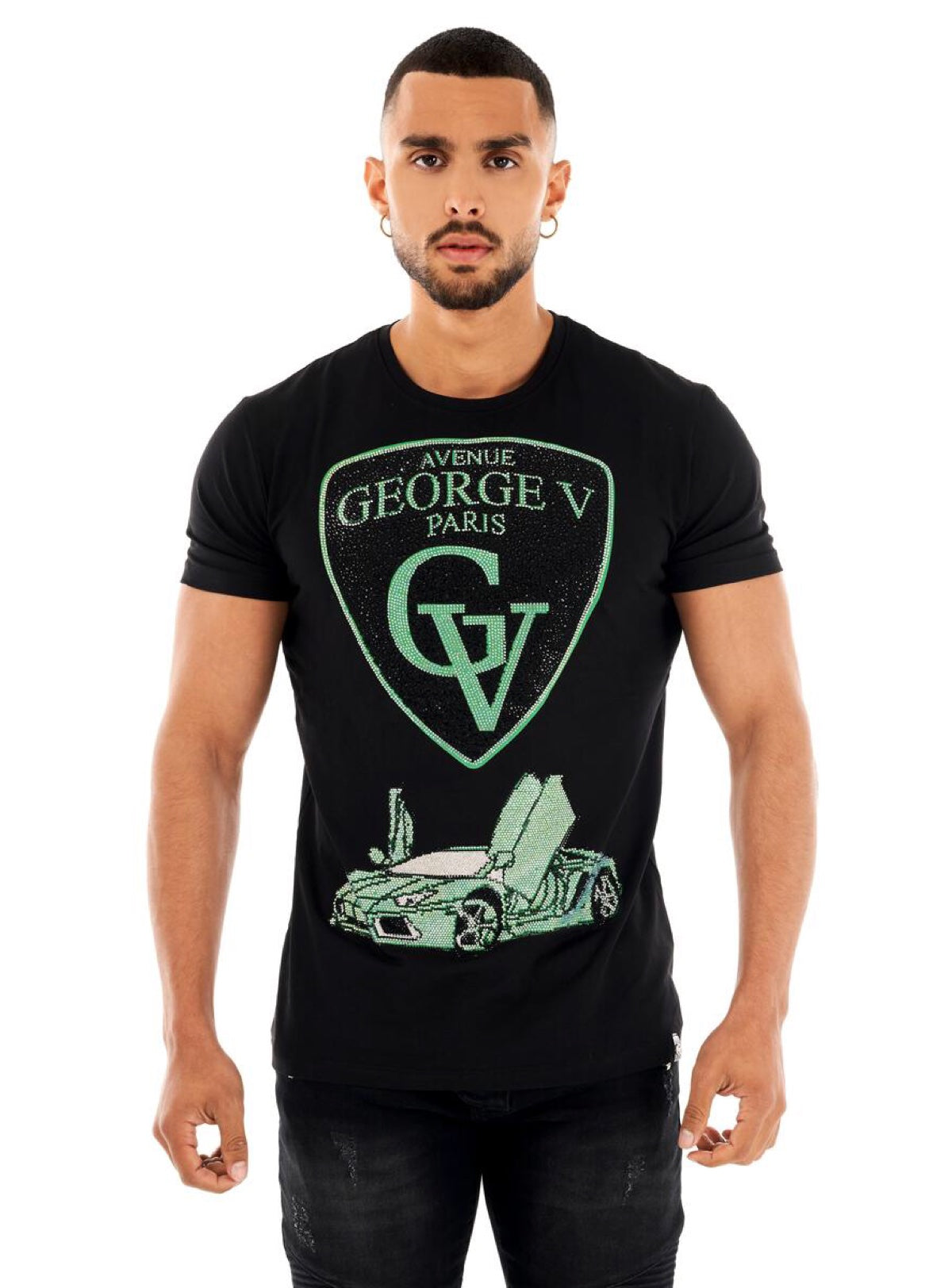George V T-Shirt - Lamborghini - Black - GV2229