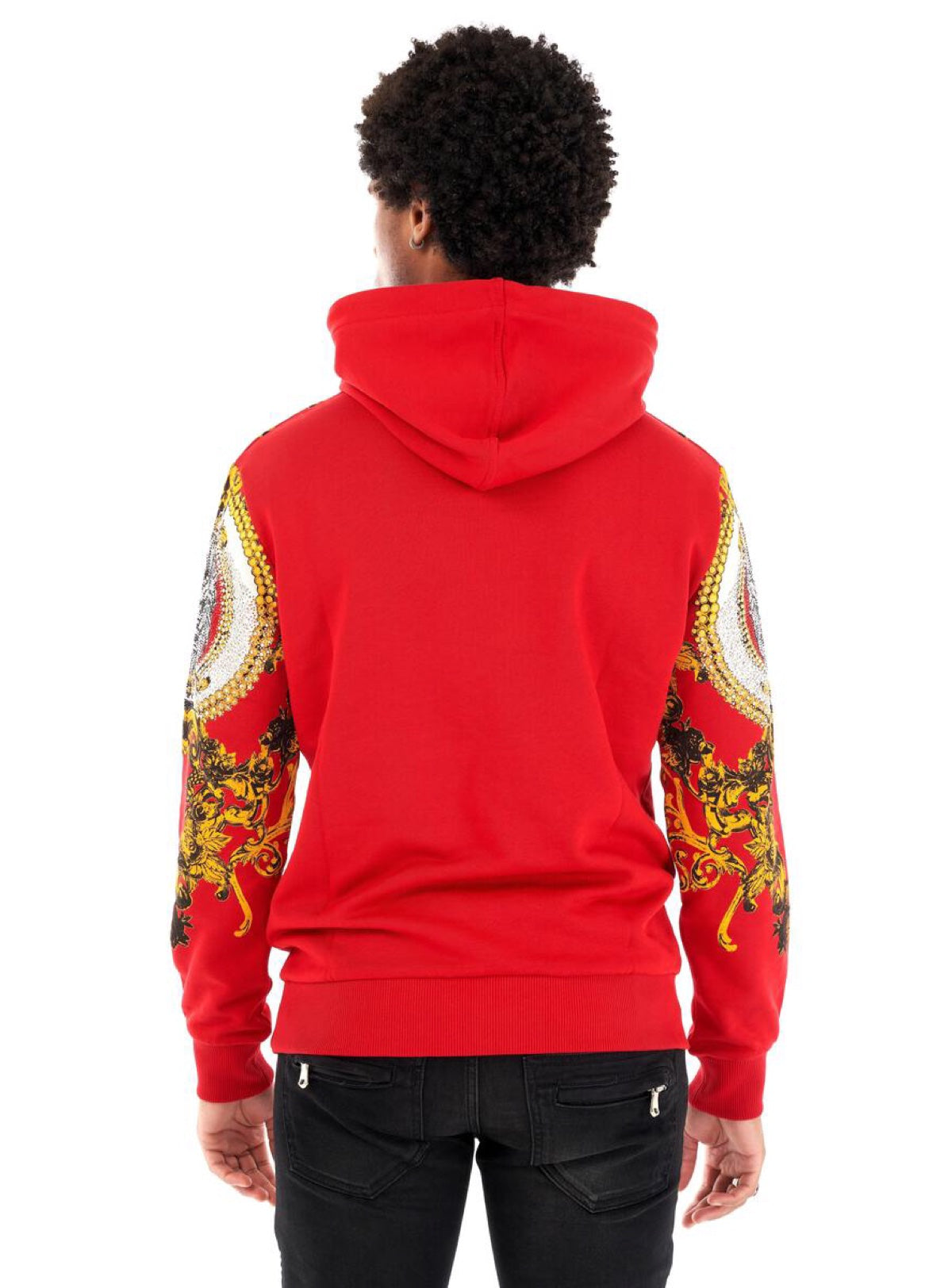 George V Hoodie - Lion - Red And Gold - GV2321