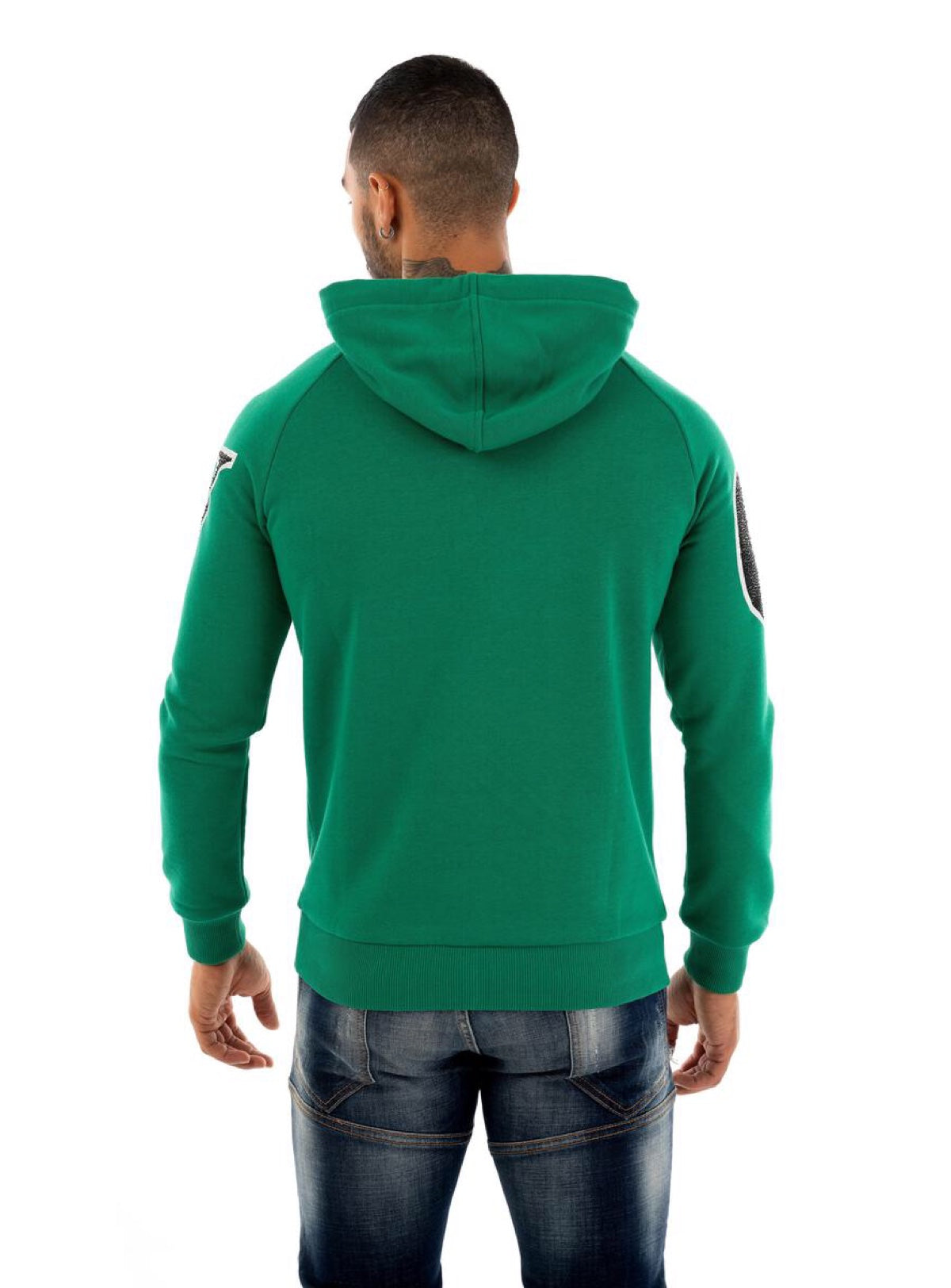 George V Hoodie - Initial Diamond - Green - GV2410