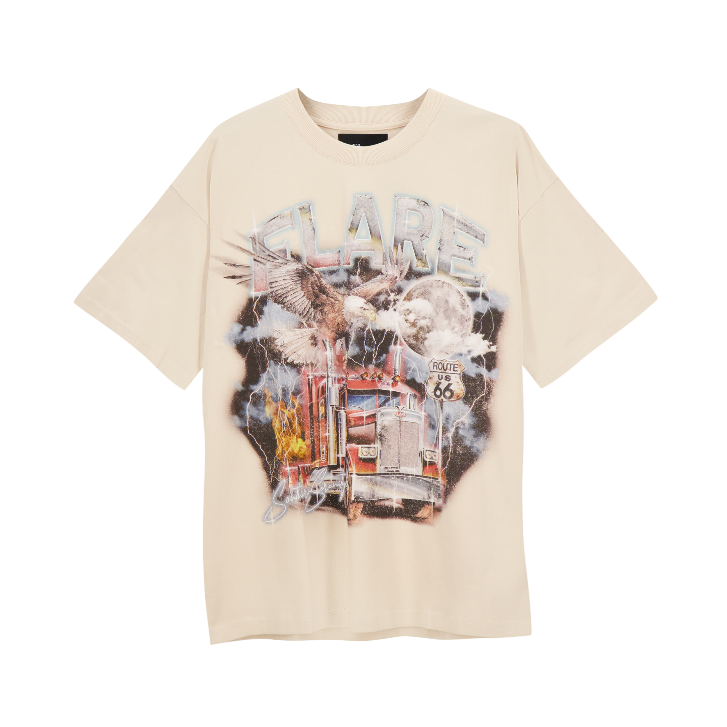 Flare T-Shirt - Long Haul - Cement