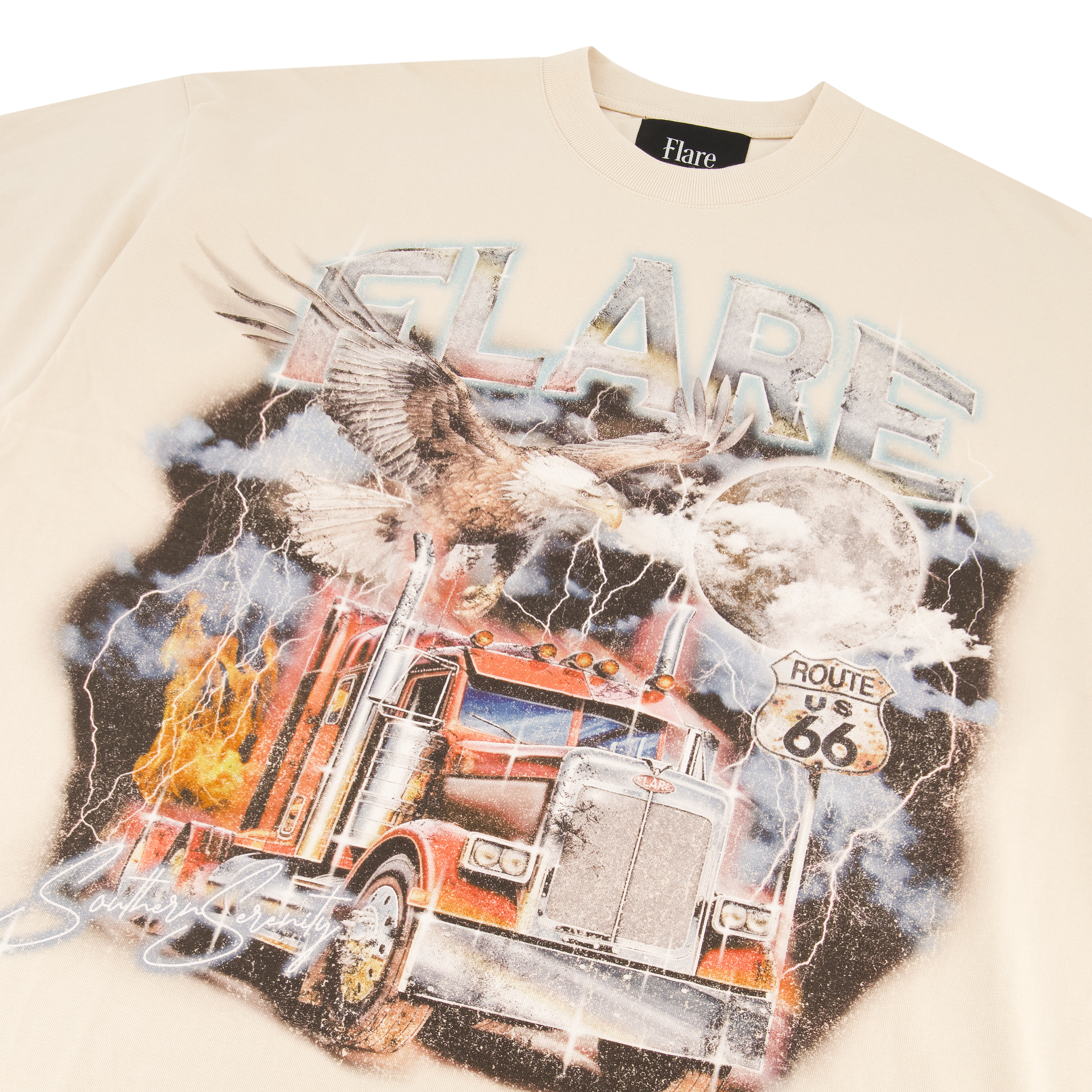 Flare T-Shirt - Long Haul - Cement