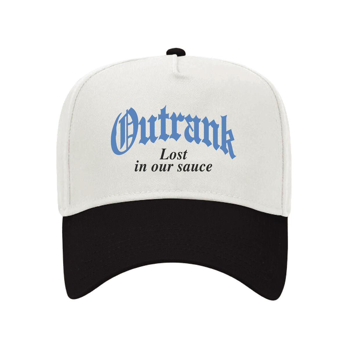 Outrank Hat - Lost In Our Sauce Snapback - White - ORH543
