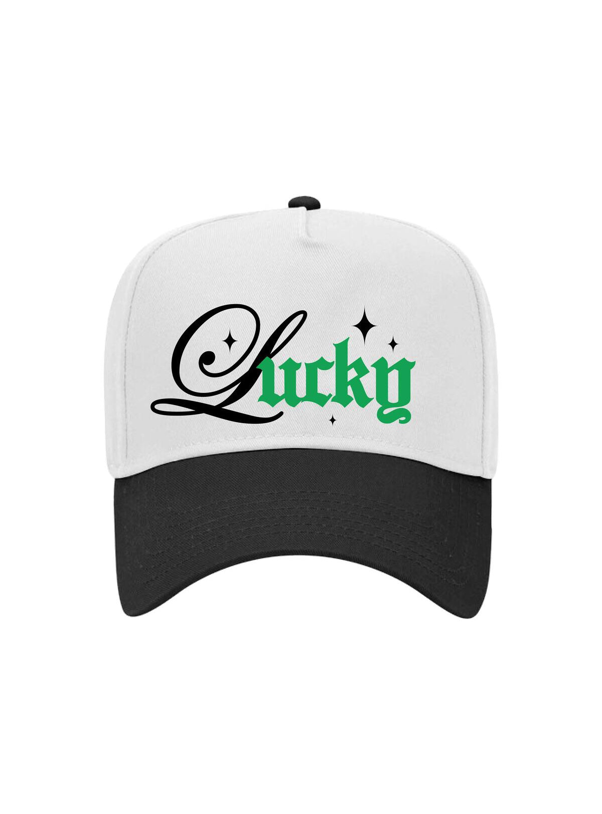 Outrank Hat - Feeling Lucky Snapback - White - ORH481