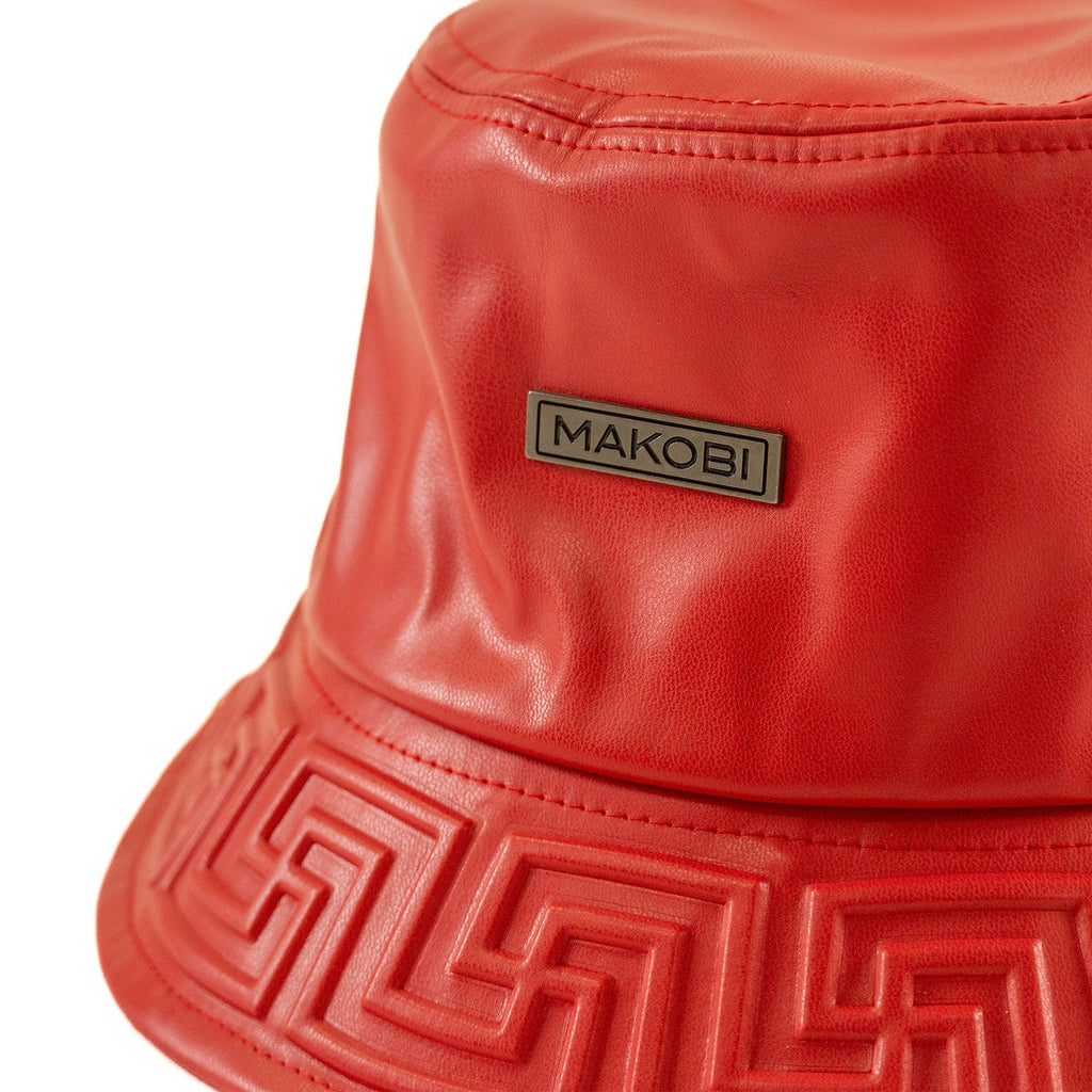 Makobi Hat - M007 Romano Vegan L. Bucket - Red