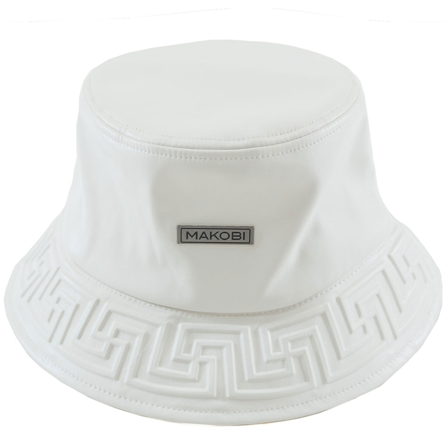 Makobi Hat - M007 Romano Vegan L. Bucket - White
