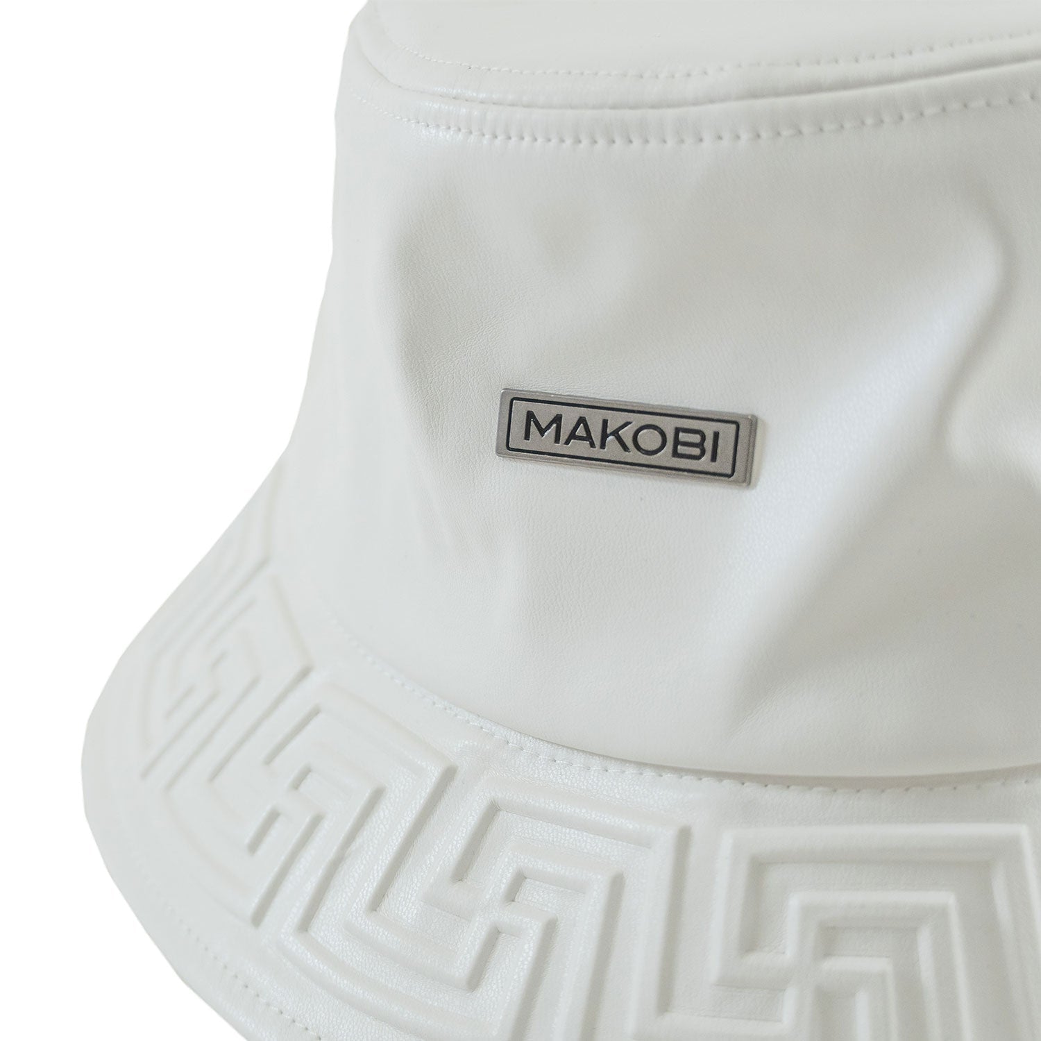 Makobi Hat - M007 Romano Vegan L. Bucket - White