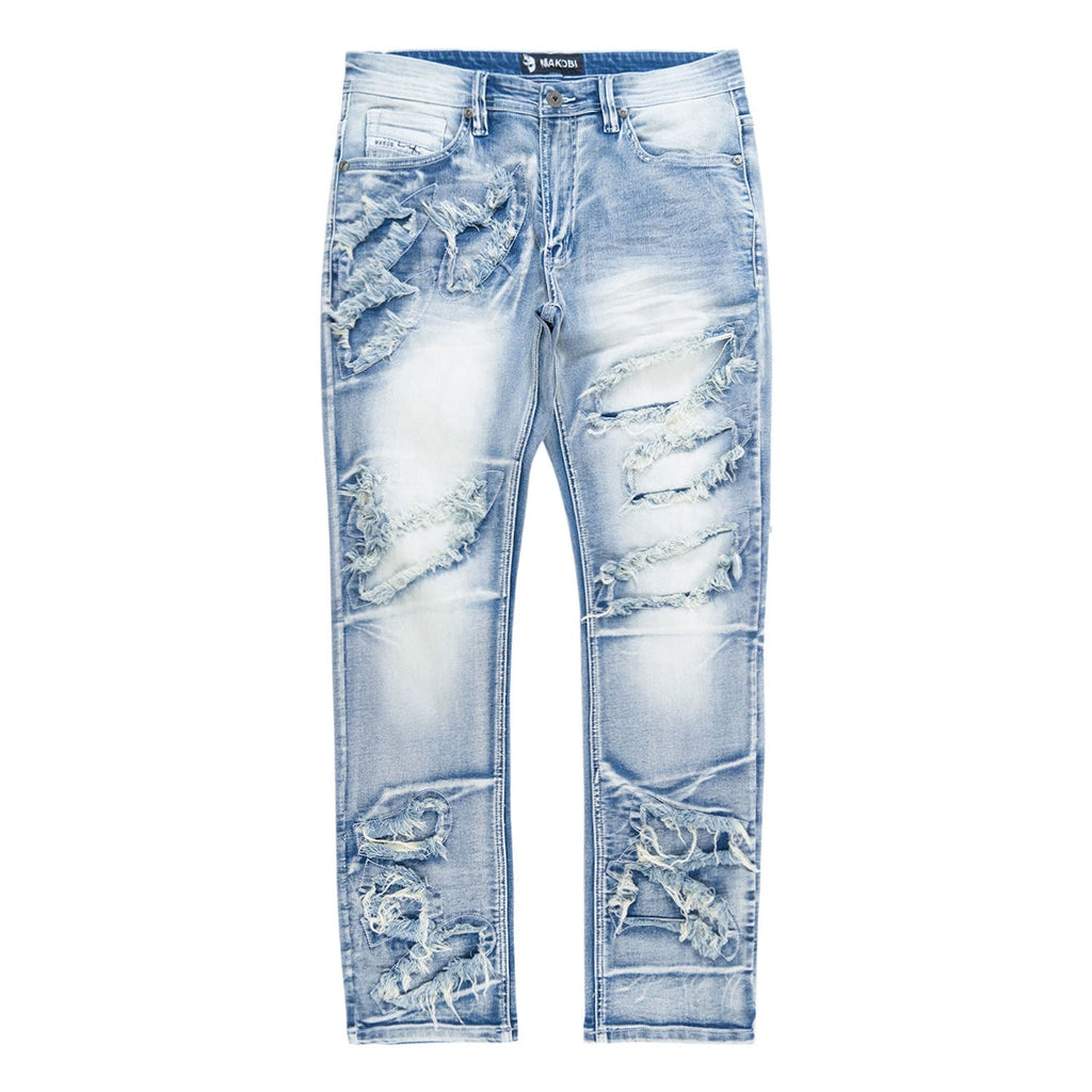 Makobi Jeans - Sorrento Jeans - Light Wash -  M1922
