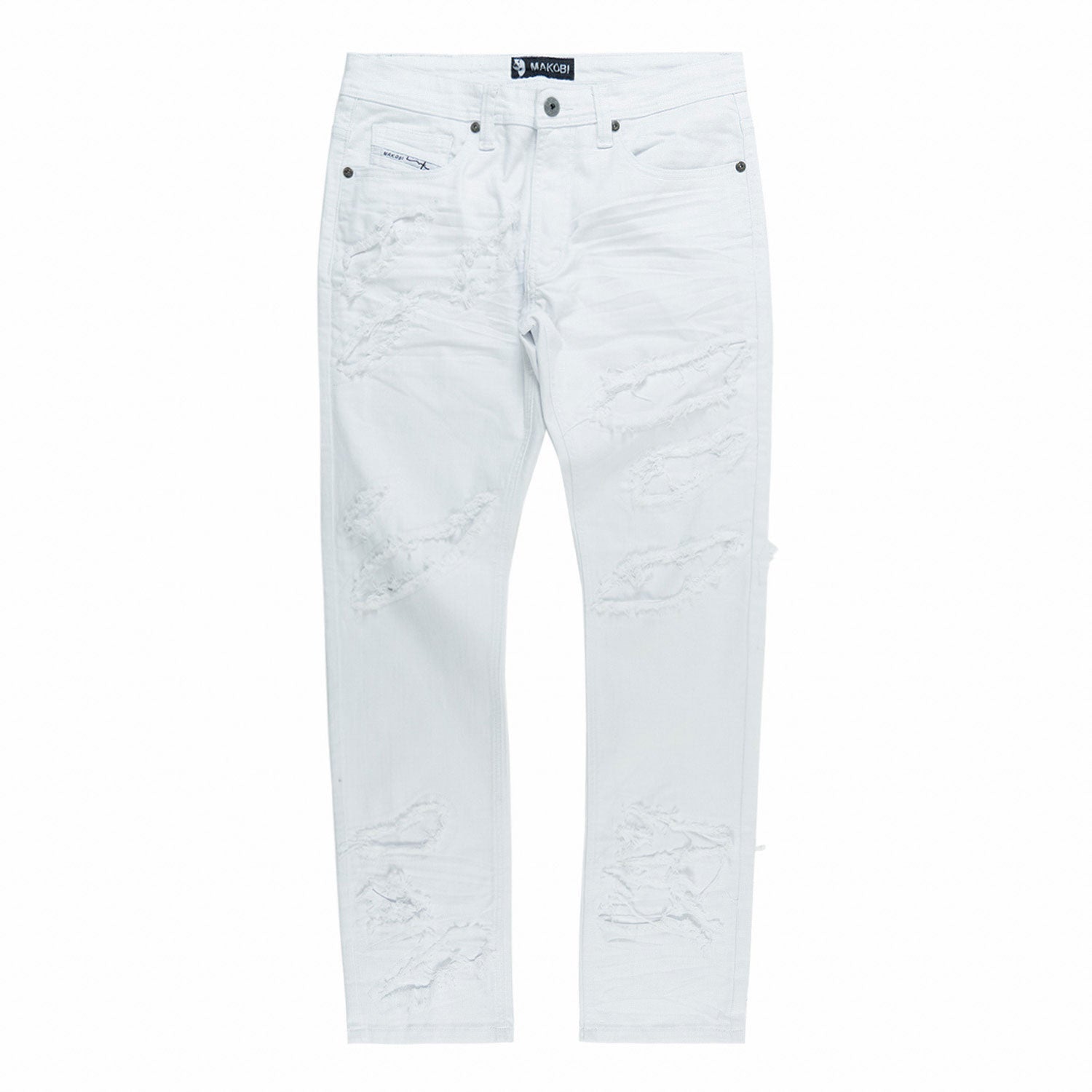 Makobi Jeans - Sorrento Jeans - White -  M1922