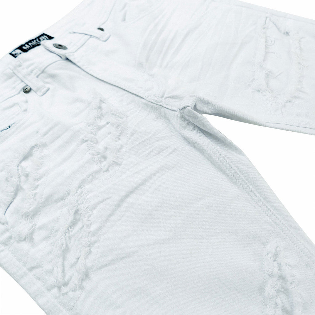 Makobi Jeans - Sorrento Jeans - White -  M1922
