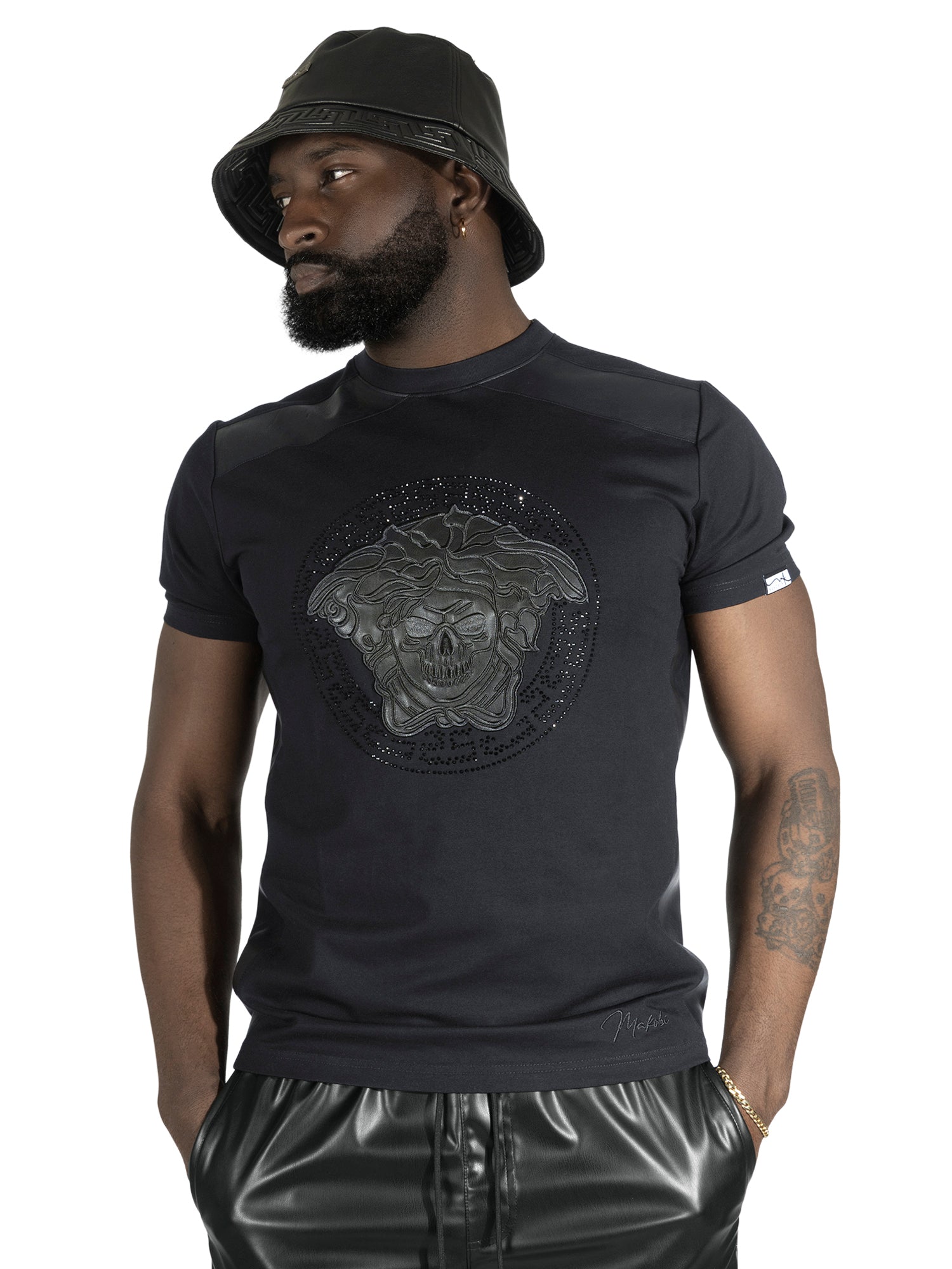 Makobi T-Shirt - M404 Bianco Medusa - Black