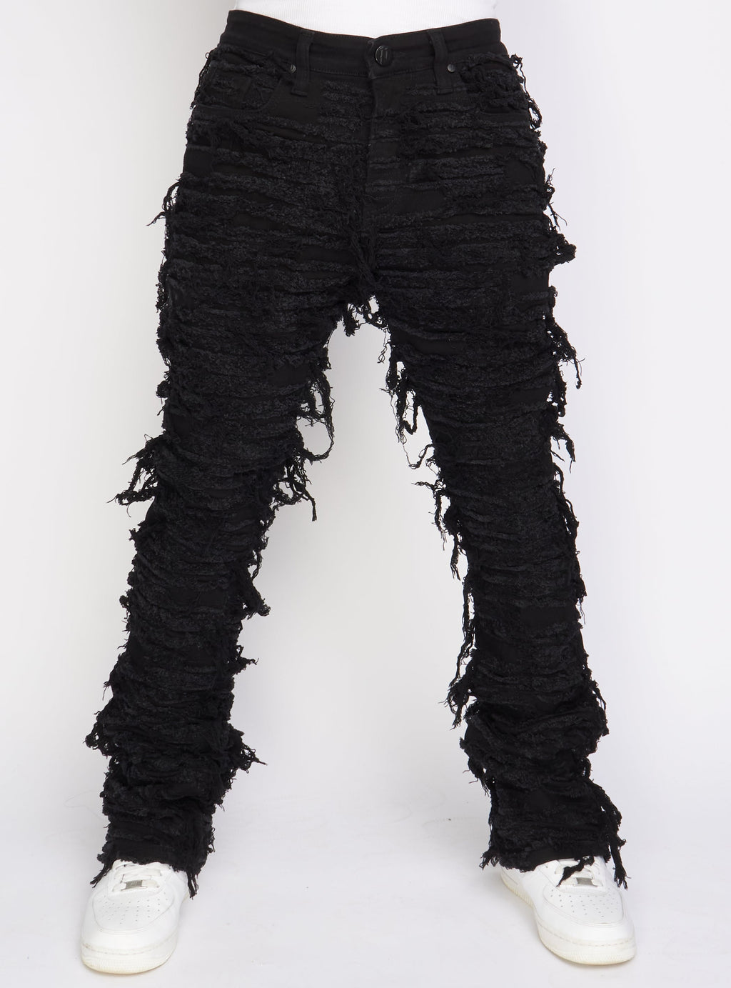 Politics Jeans - Thrashed Distressed Denim  - Black - Debris 508