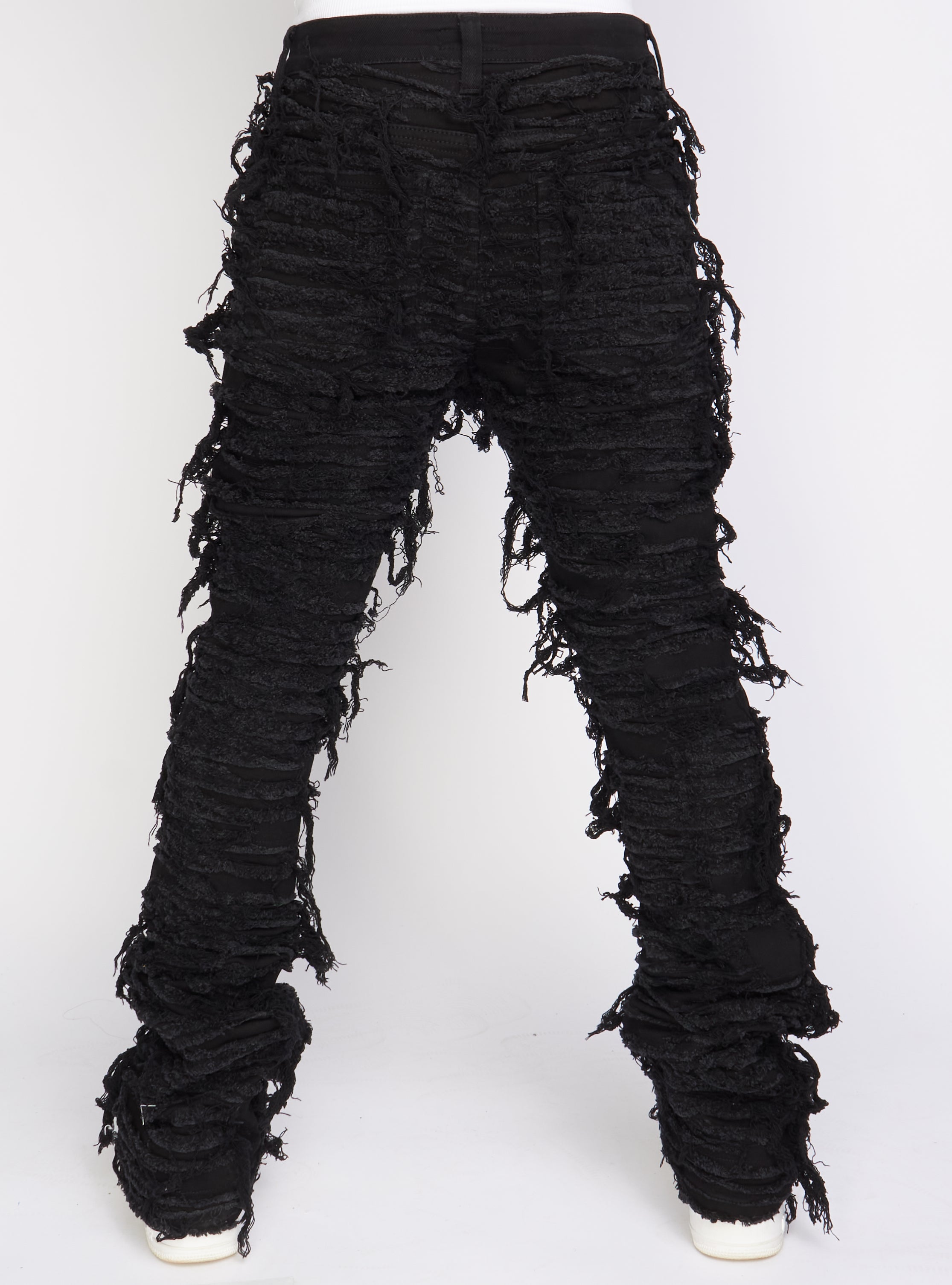 Politics Jeans - Thrashed Distressed Denim  - Black - Debris 508