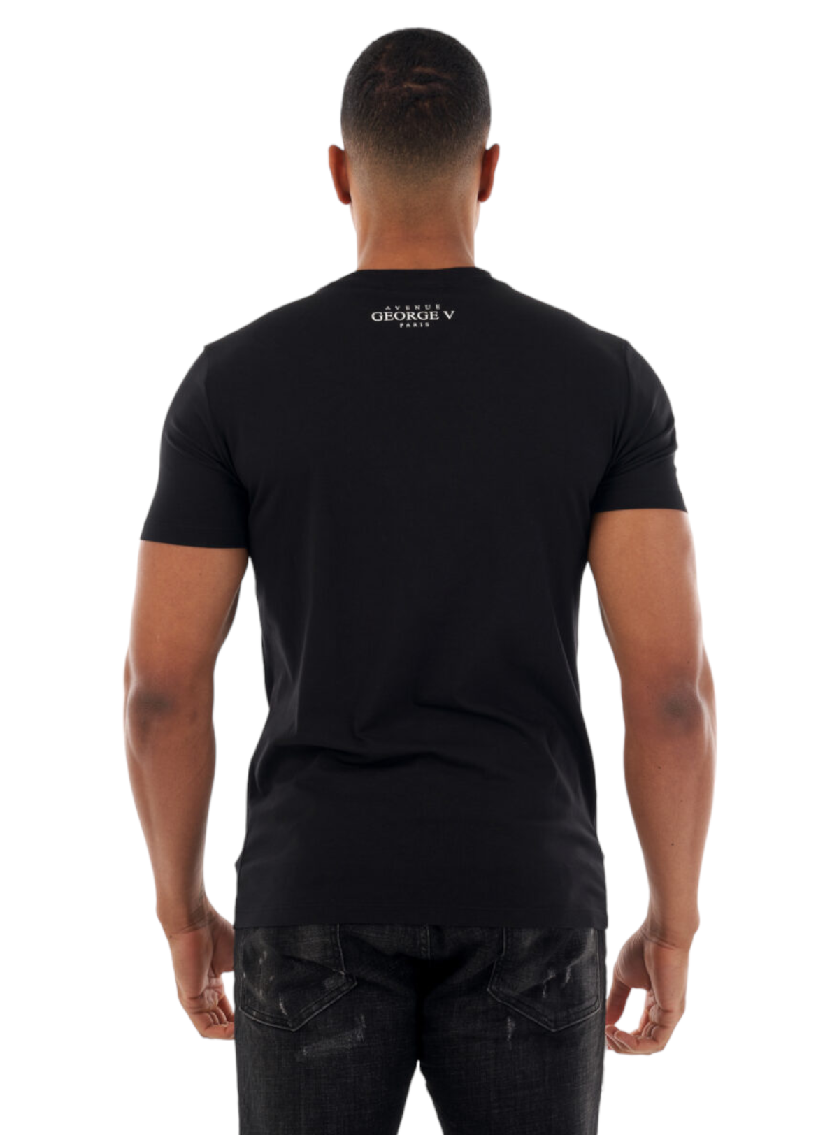 George V T-Shirt - Baroque Lion's Head - Black - GV2507