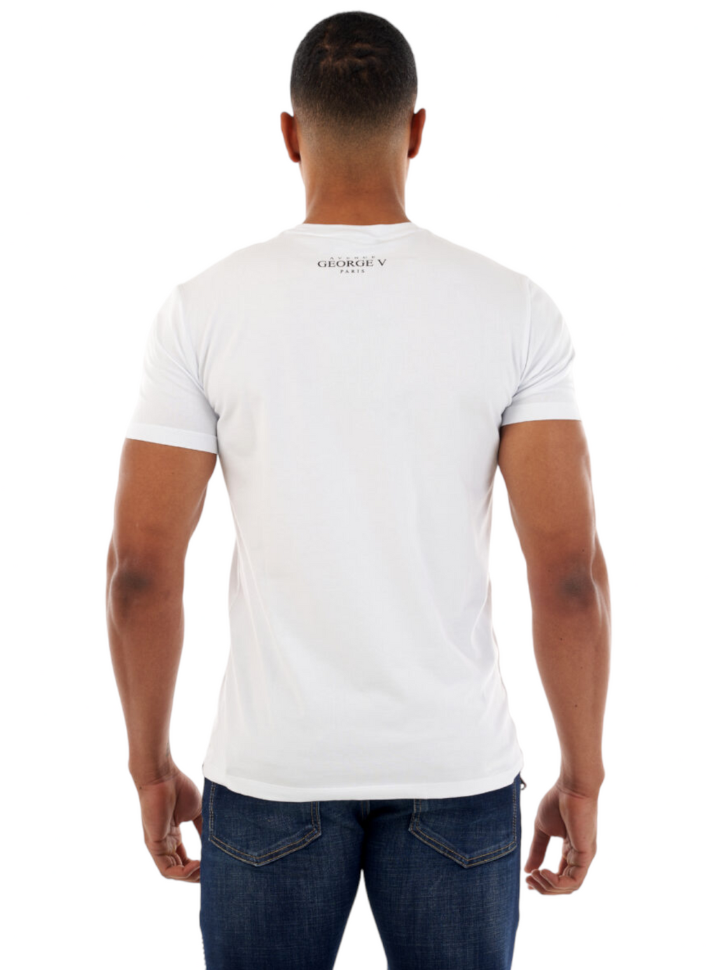 George V T-Shirt - Baroque Motif - White - GV2512