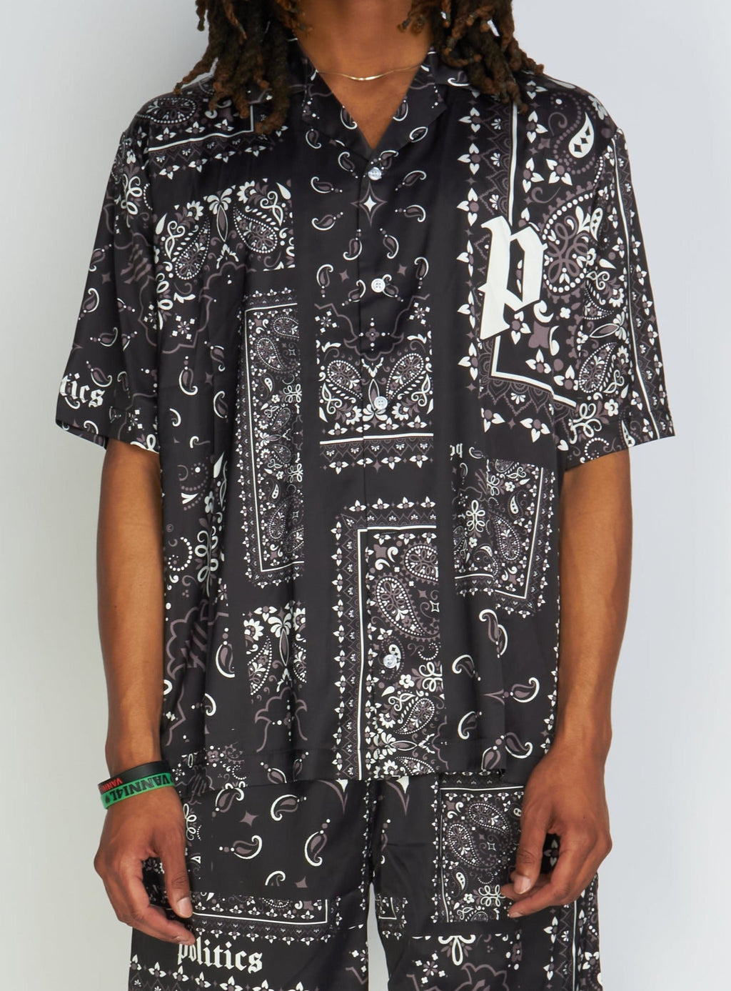 Politics Polo T-Shirt - Black Bandana - Hughes645