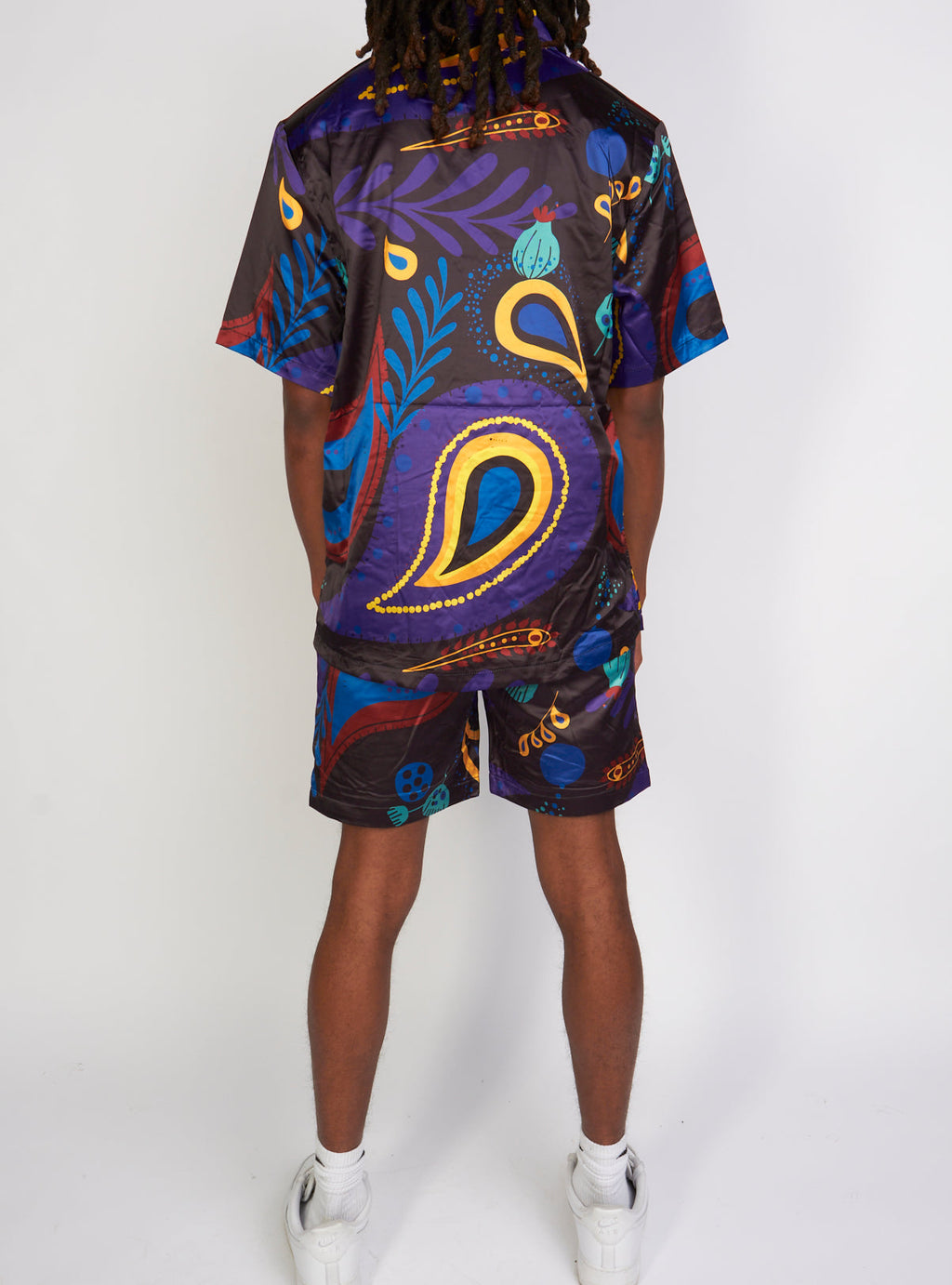 Original Fables Satin Short Set - Crazy Cool - Black - WN419