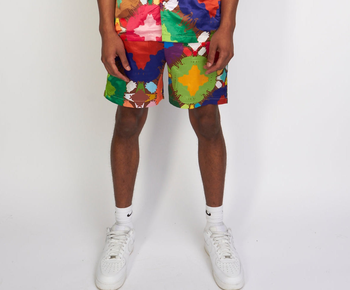 Original Fables Satin Shorts - Prism - Berry - WN420