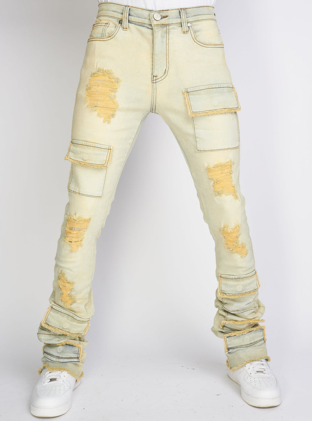 Politics Jeans - Marcel - Light Sand Blast - Super Stacked Cargo - 512