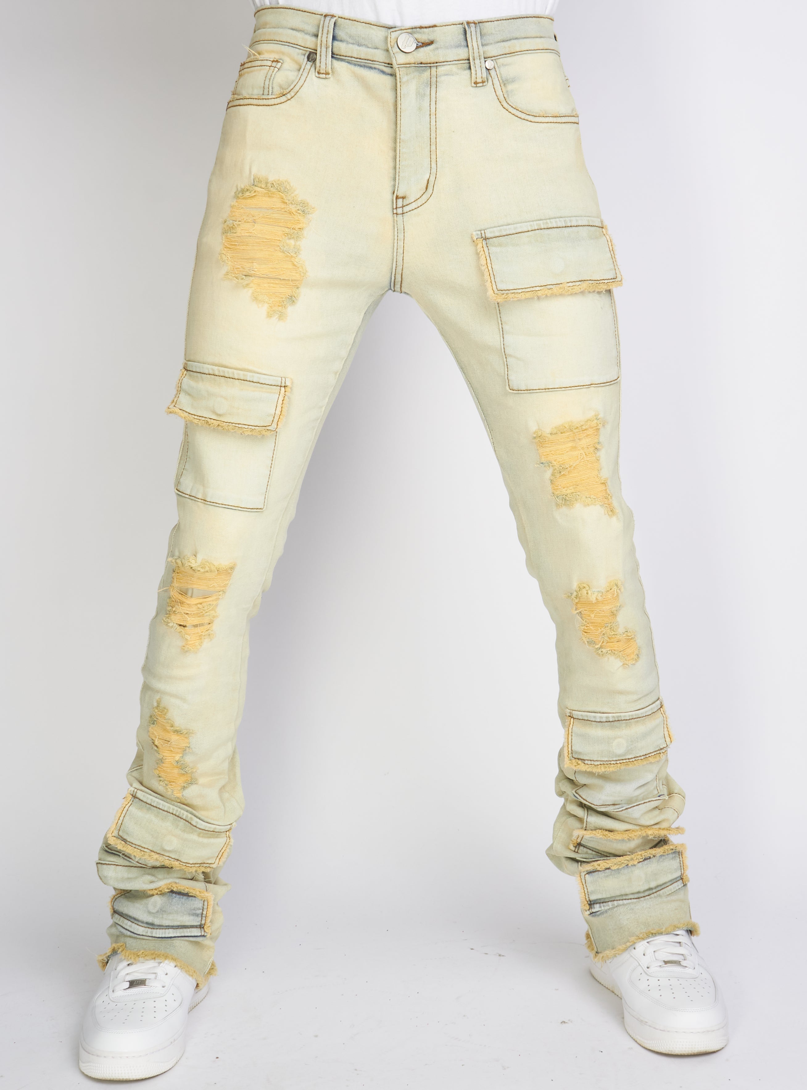 Politics Jeans - Marcel - Light Sand Blast - Super Stacked Cargo - 512