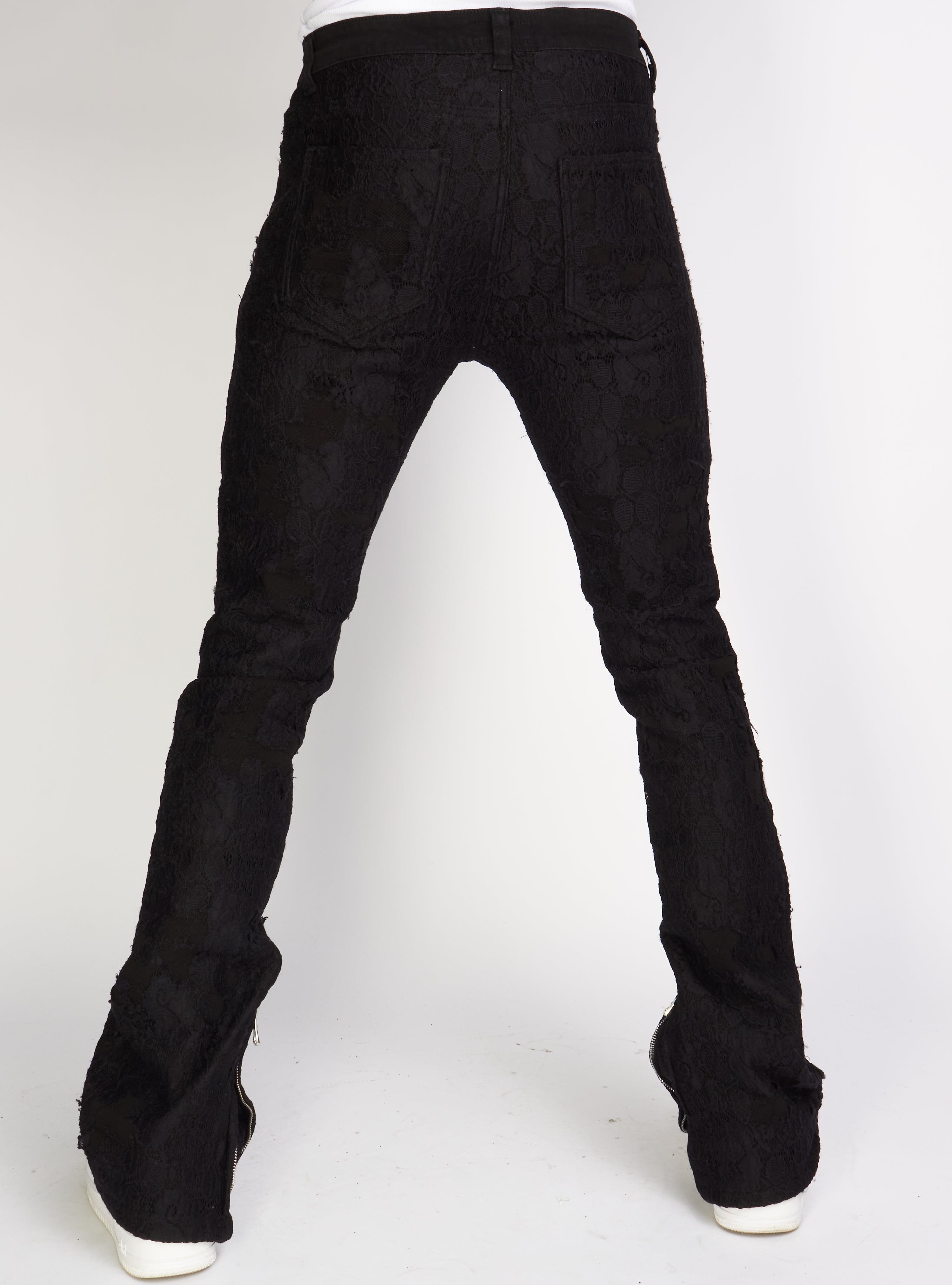 Politics Jeans - Baldwin - Black - Stacked Applique Denim  - 504