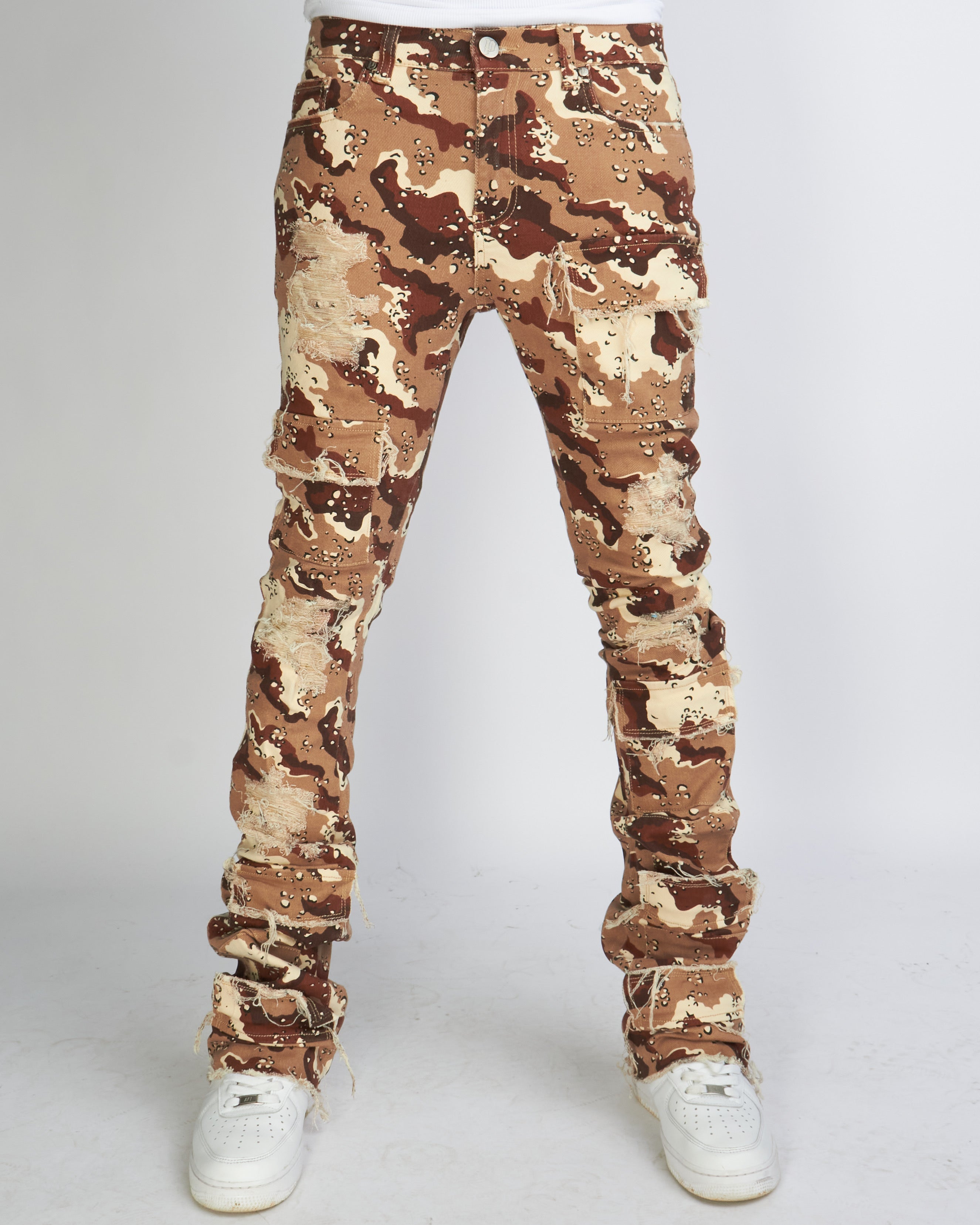 Politics Jeans - Marcel - Red Camo - Super Stacked Cargo - 518