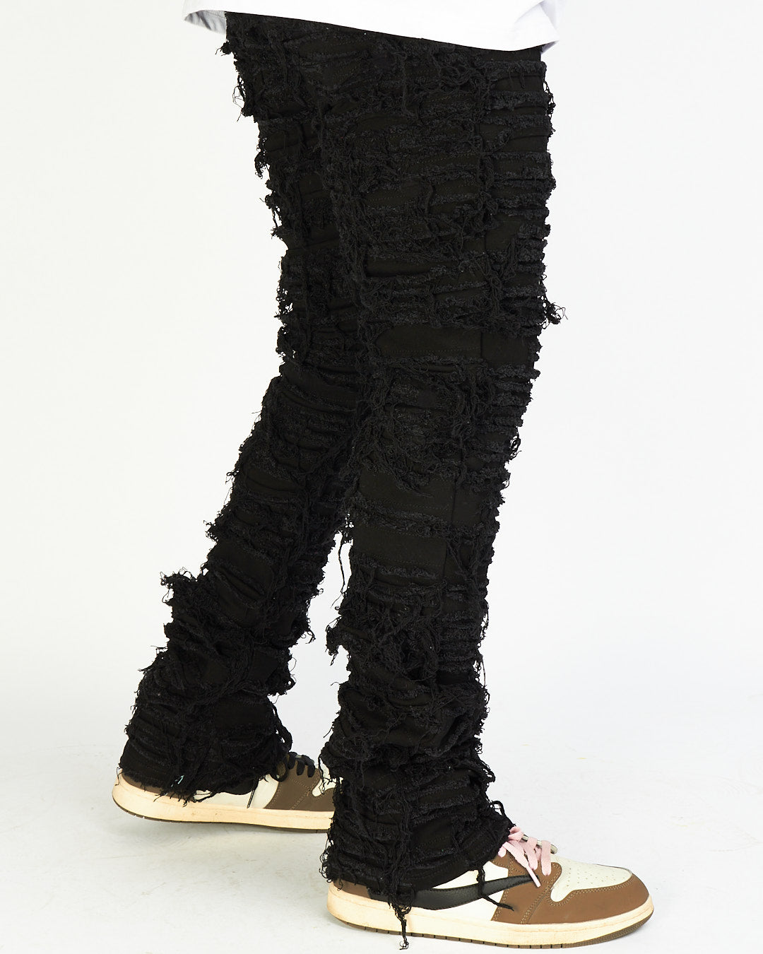 Politics Jeans - Thrashed Distressed Denim  - Black - Debris 508