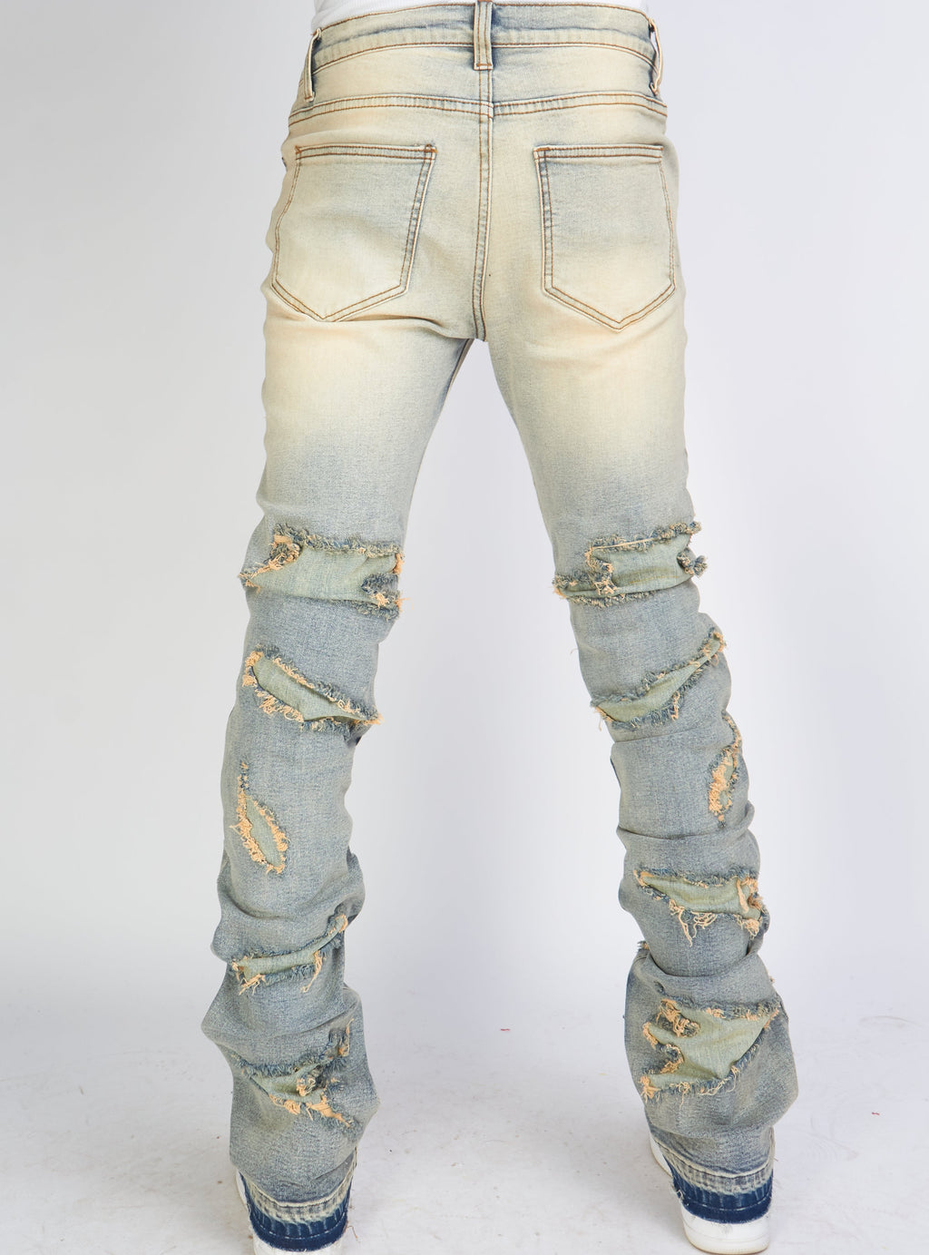 Politics Jeans - Galil - Vintage Wash - Stacked Distressed Denim  - 503