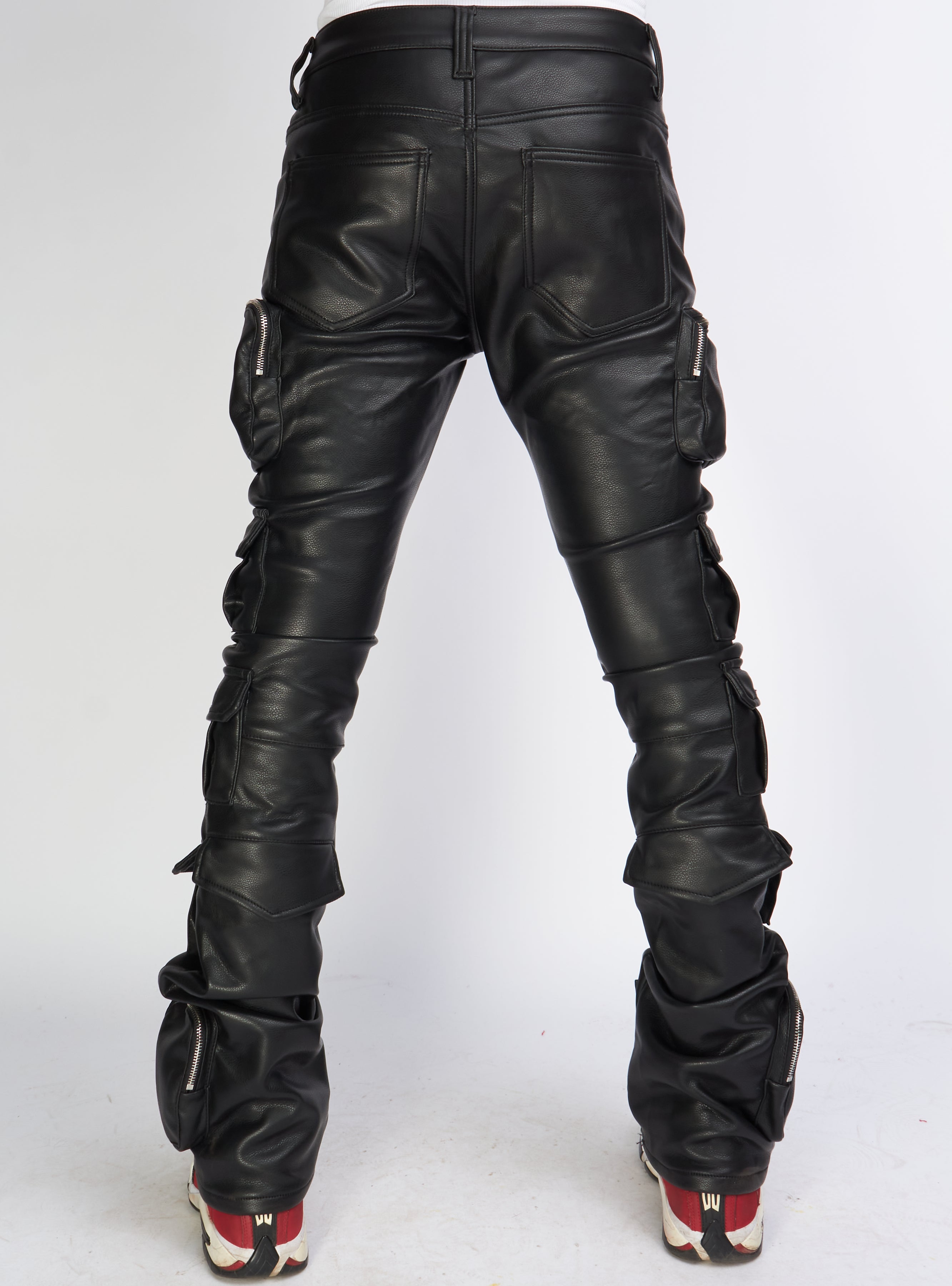 Politics Jeans - Florence Leather Cargo - Black - 501