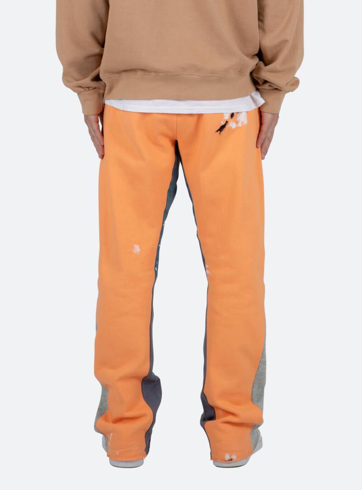 MNML Pants - Contrast Bootcut Sweats - Orange - M2022