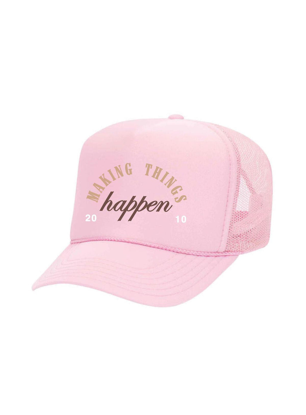 Outrank Hat - Making Things Happen Foam Trucker - Pink - QSH242