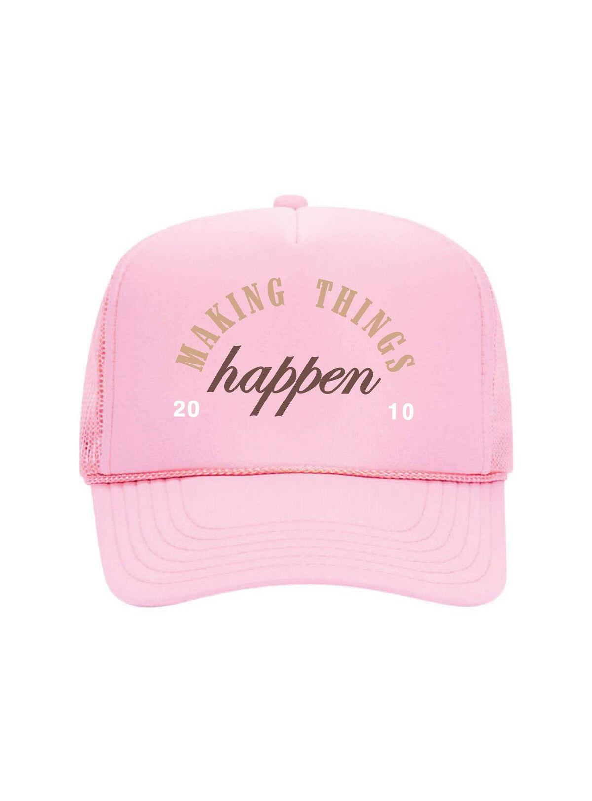 Outrank Hat - Making Things Happen Foam Trucker - Pink - QSH242