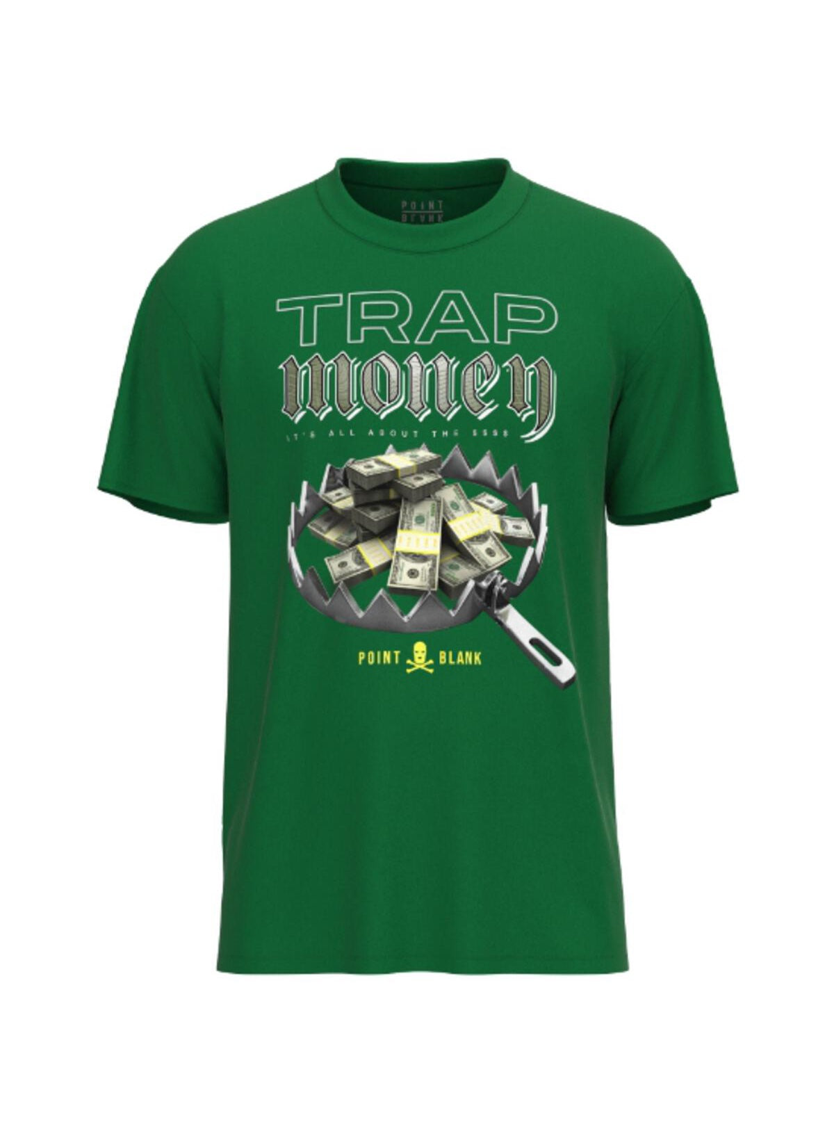 Point Blank T-Shirt - Money Bear Trap - Green - PBAP23TS_25