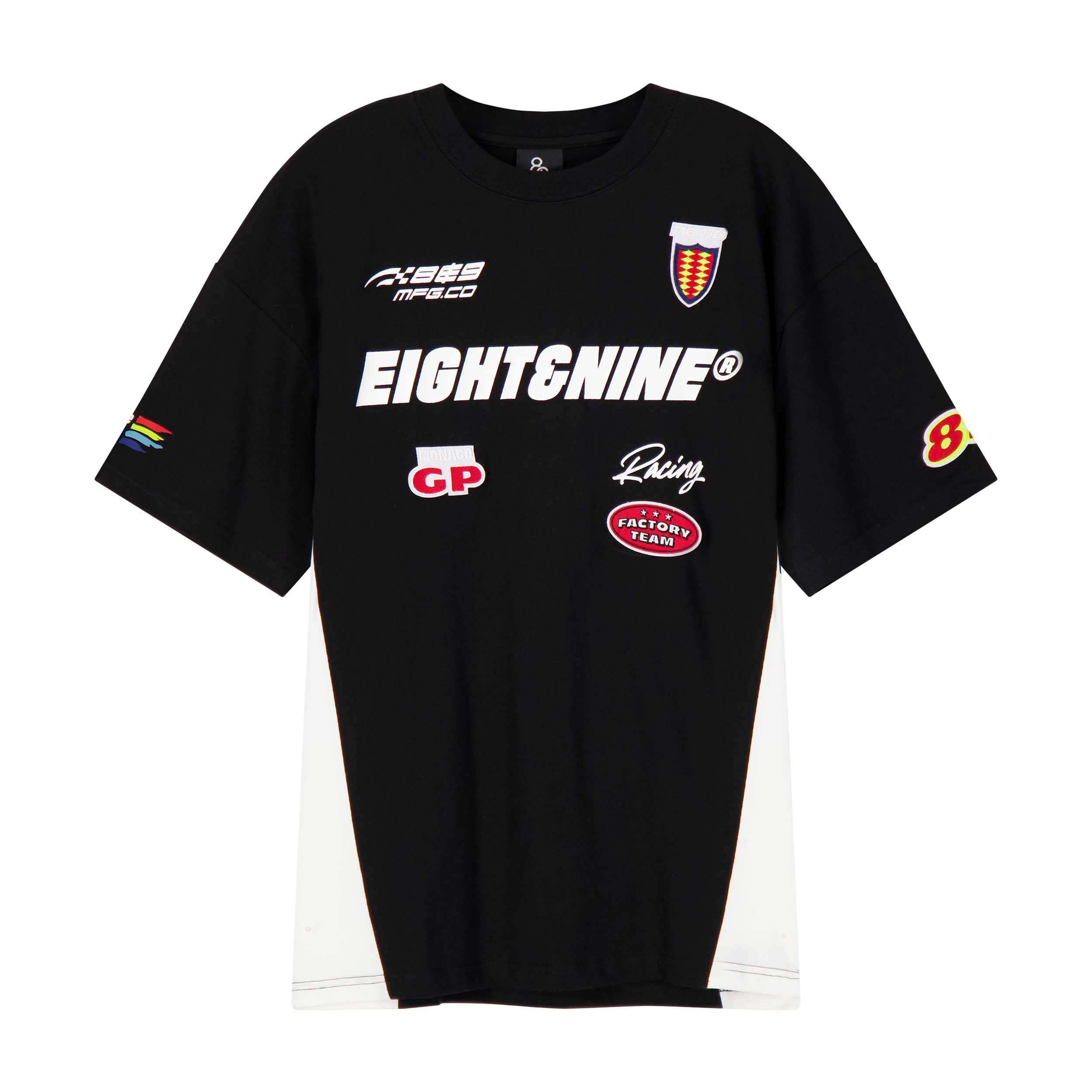 8&9 T-Shirt - Monte SS Moto - Black