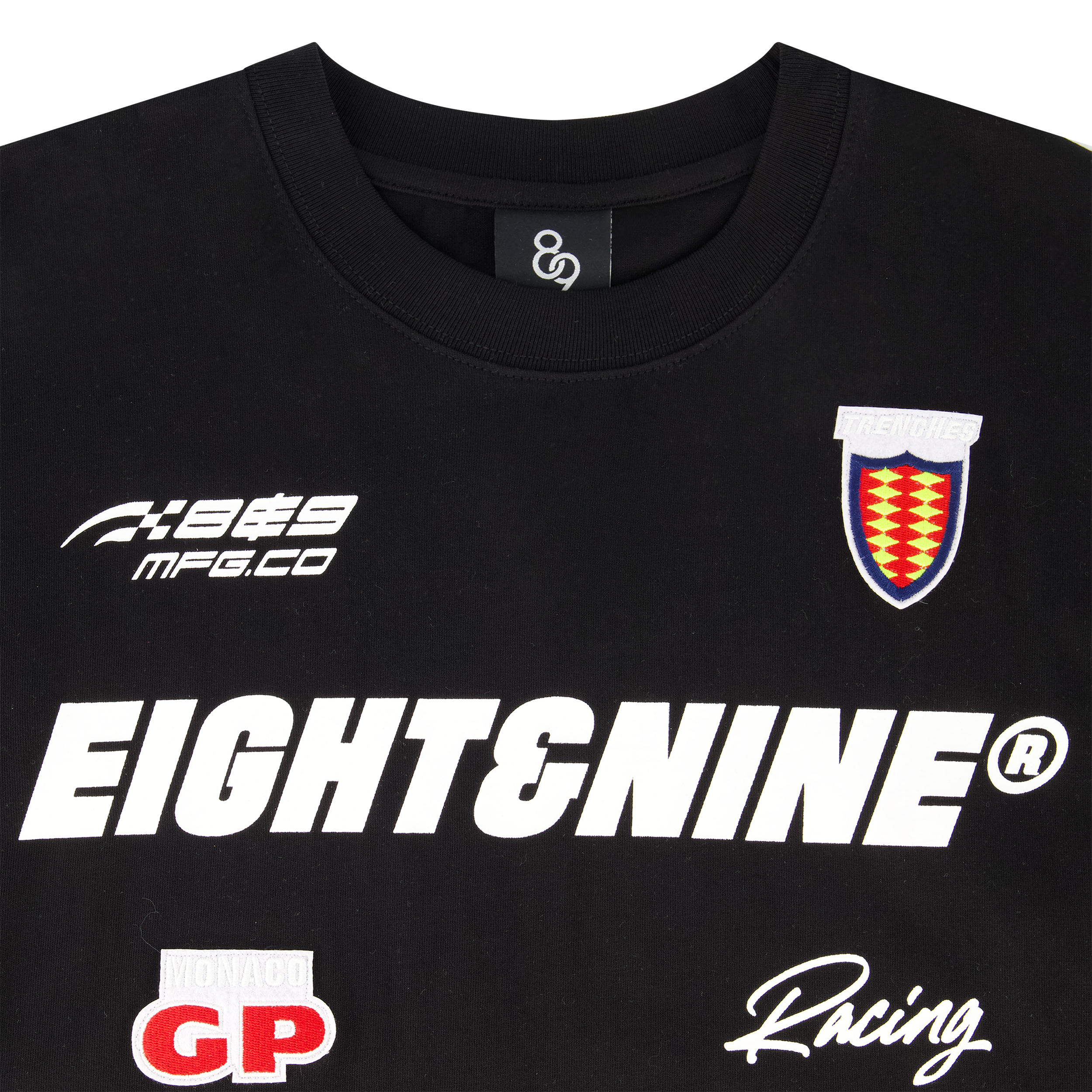 8&9 T-Shirt - Monte SS Moto - Black