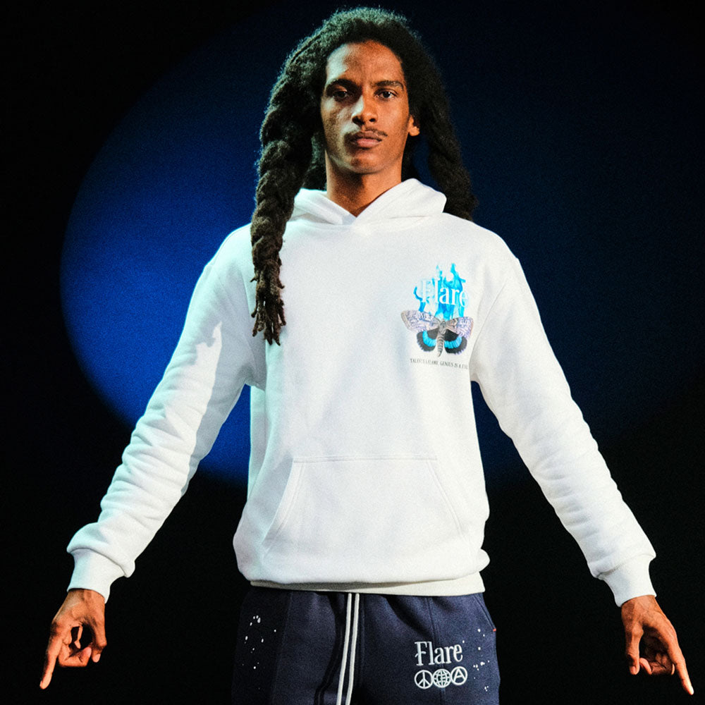 Flare Hoodie - Moth To The Flame Pullover