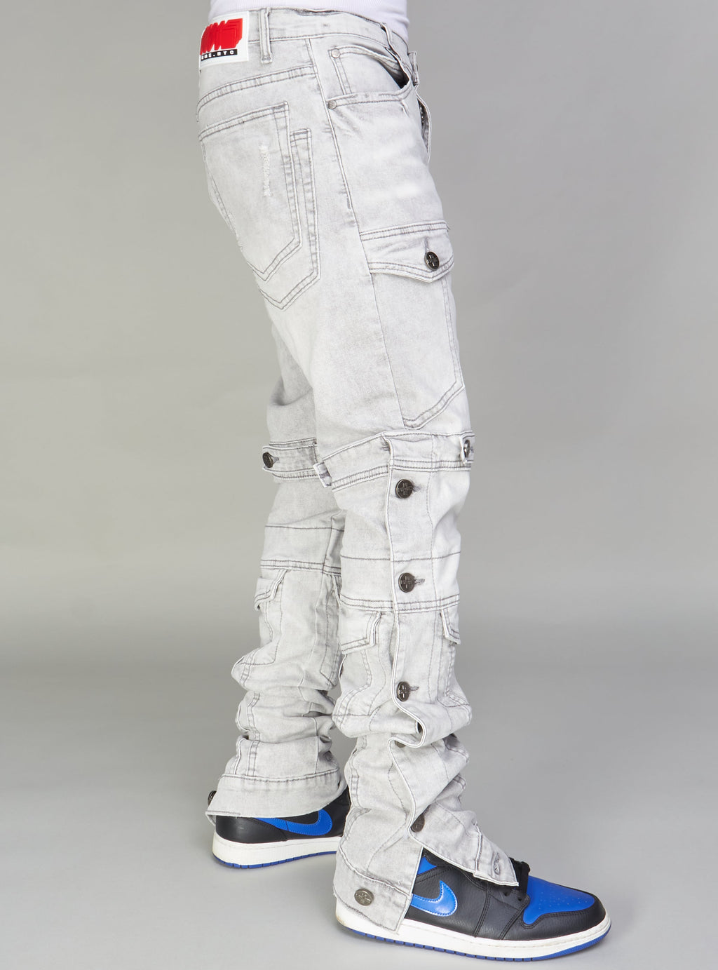 NME Jeans - Burr - Cargo Stacked -  Grey Wash - 503