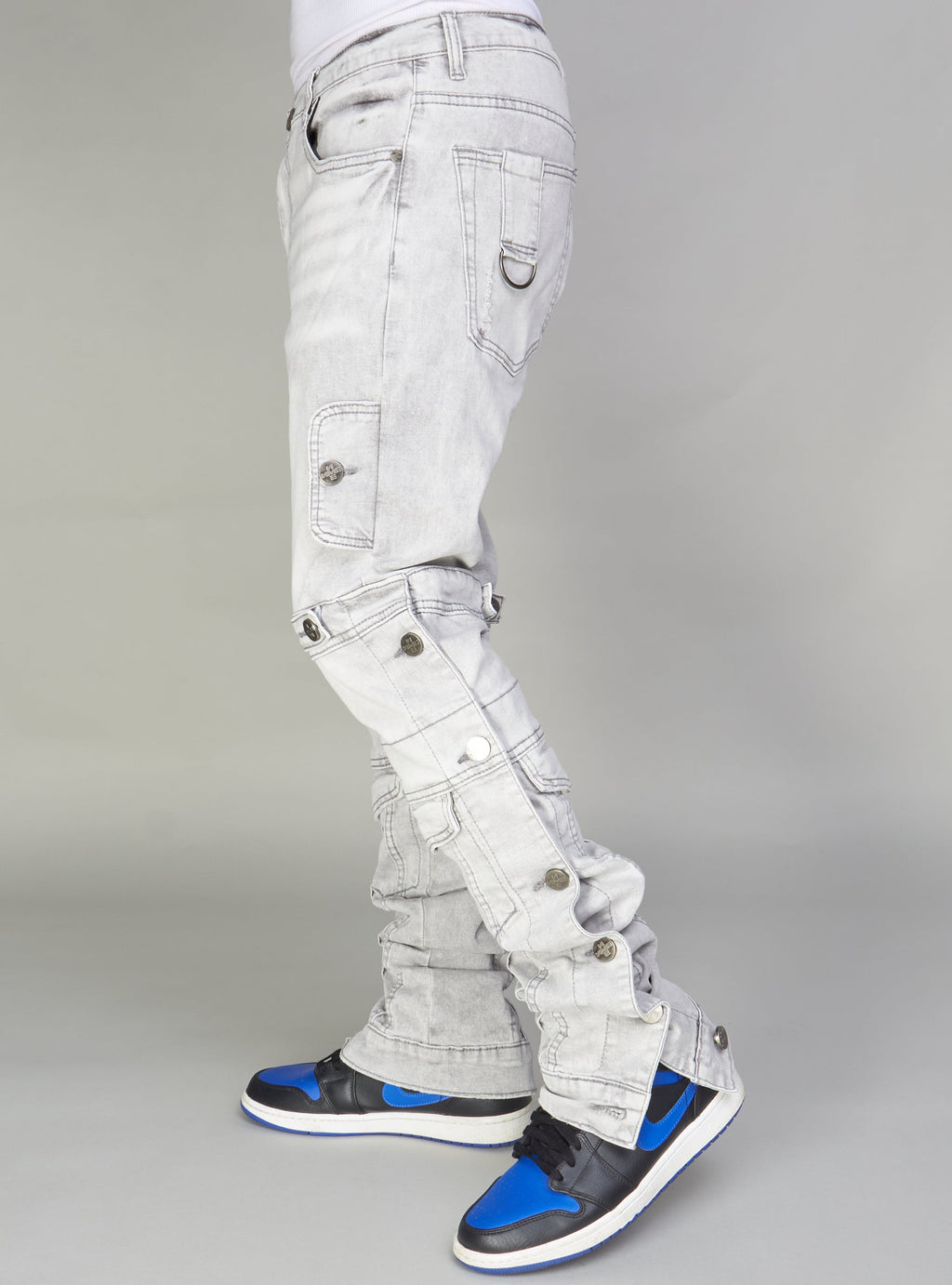 NME Jeans - Burr - Cargo Stacked -  Grey Wash - 503