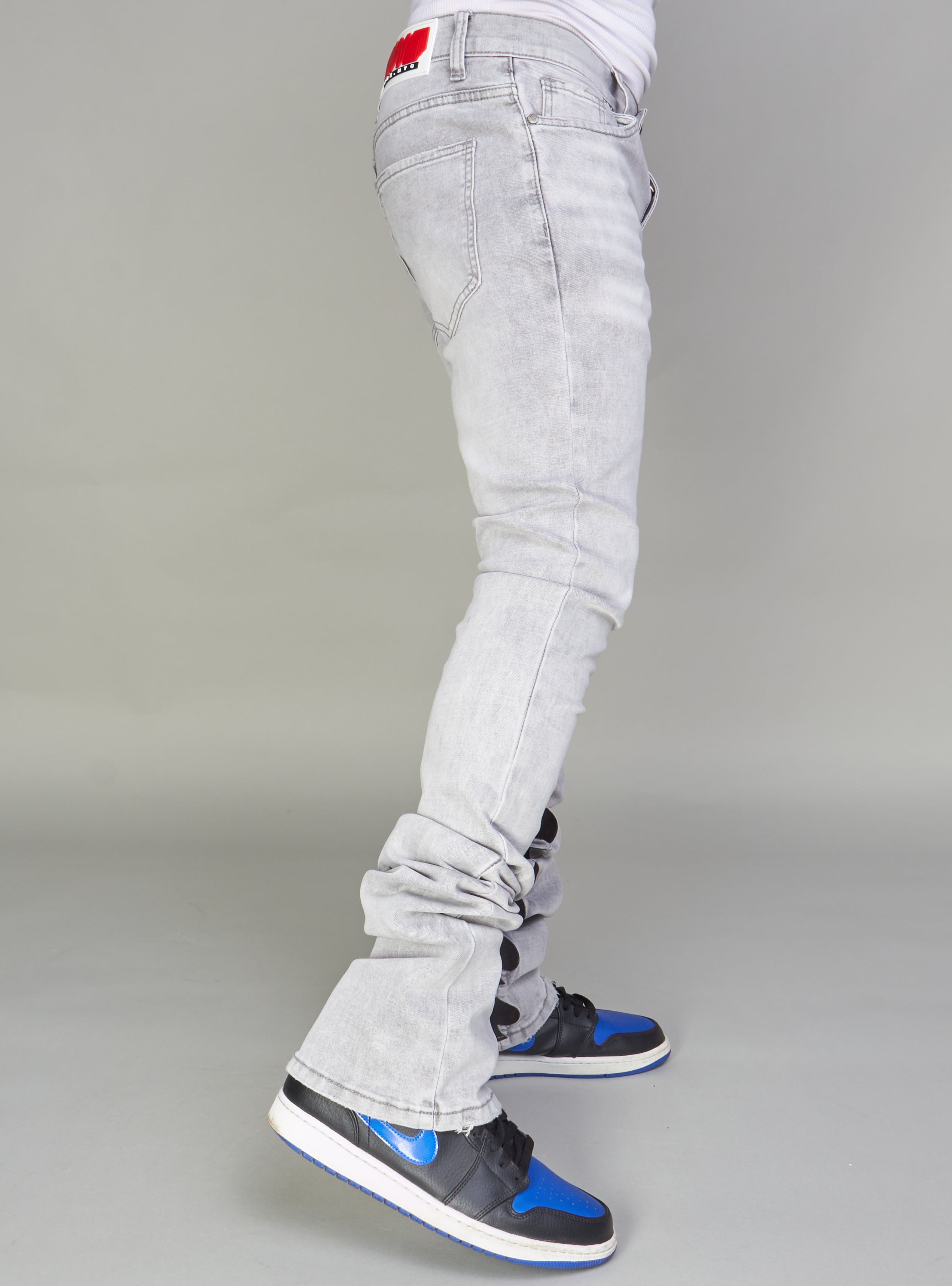 NME Jeans - Pryor - Stacked Grey And Black - 504