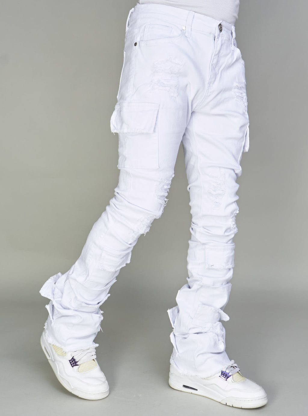 NME Jeans - Will - Stacked Cargo - White  - 501